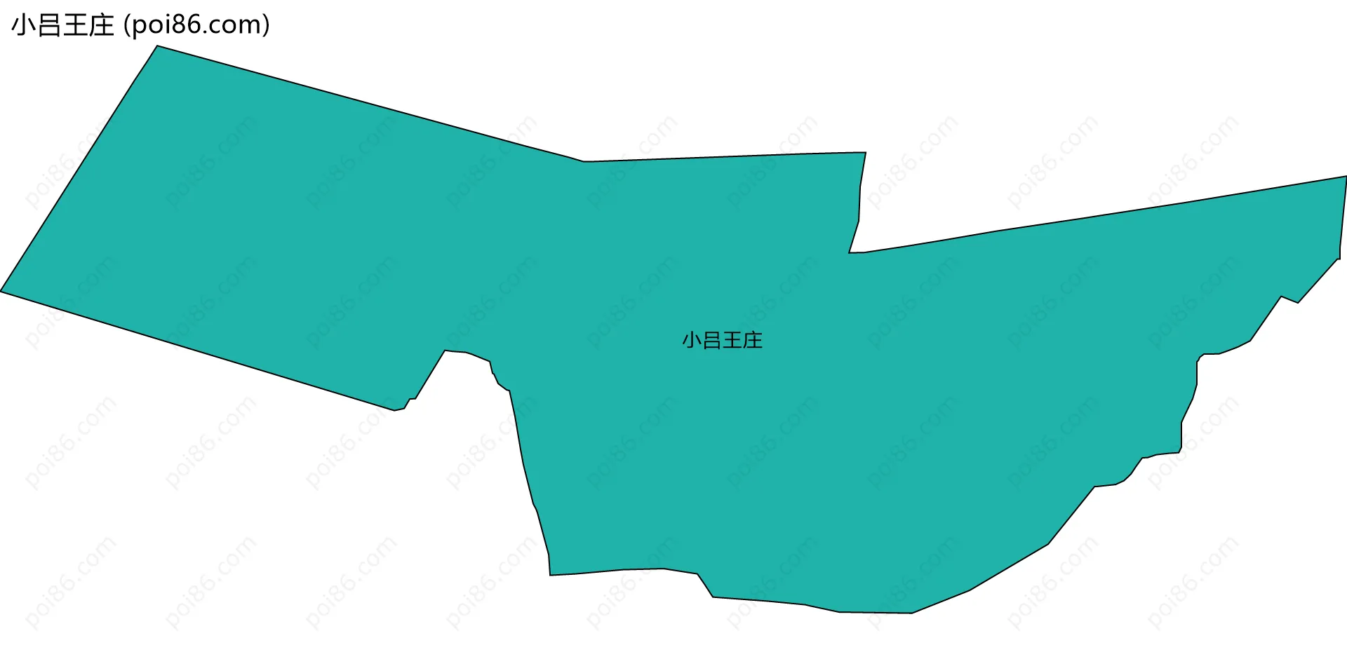 小吕王庄边界地图