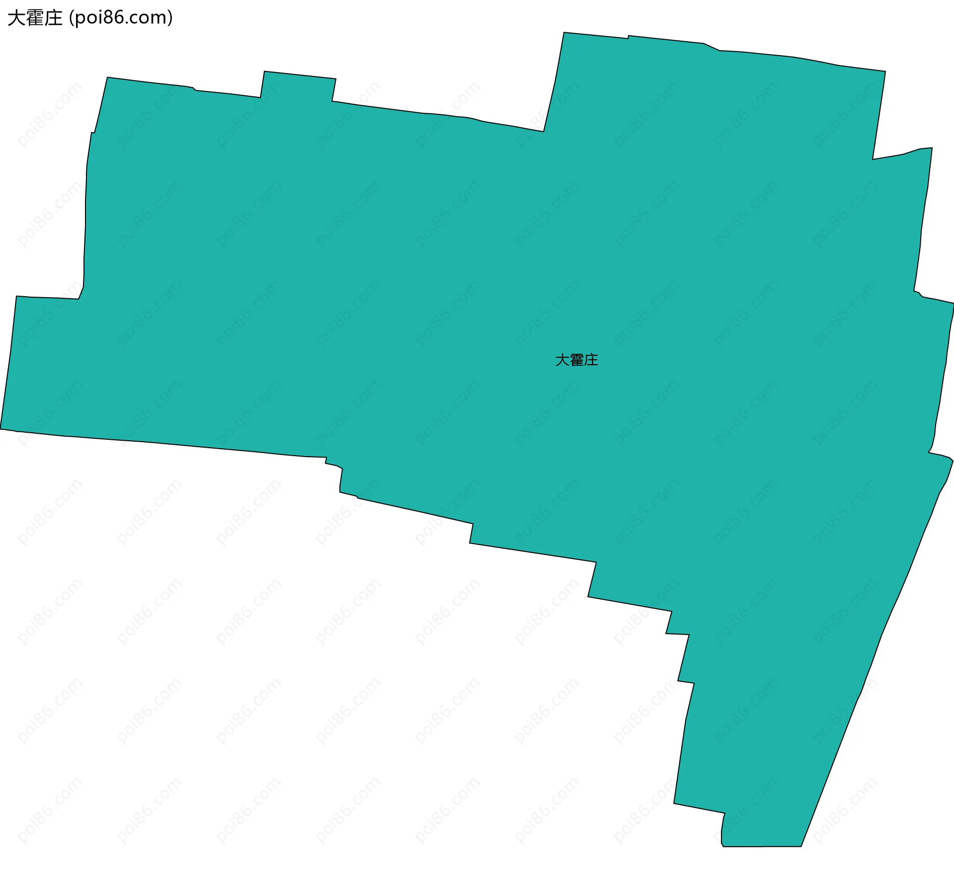 大霍庄边界地图