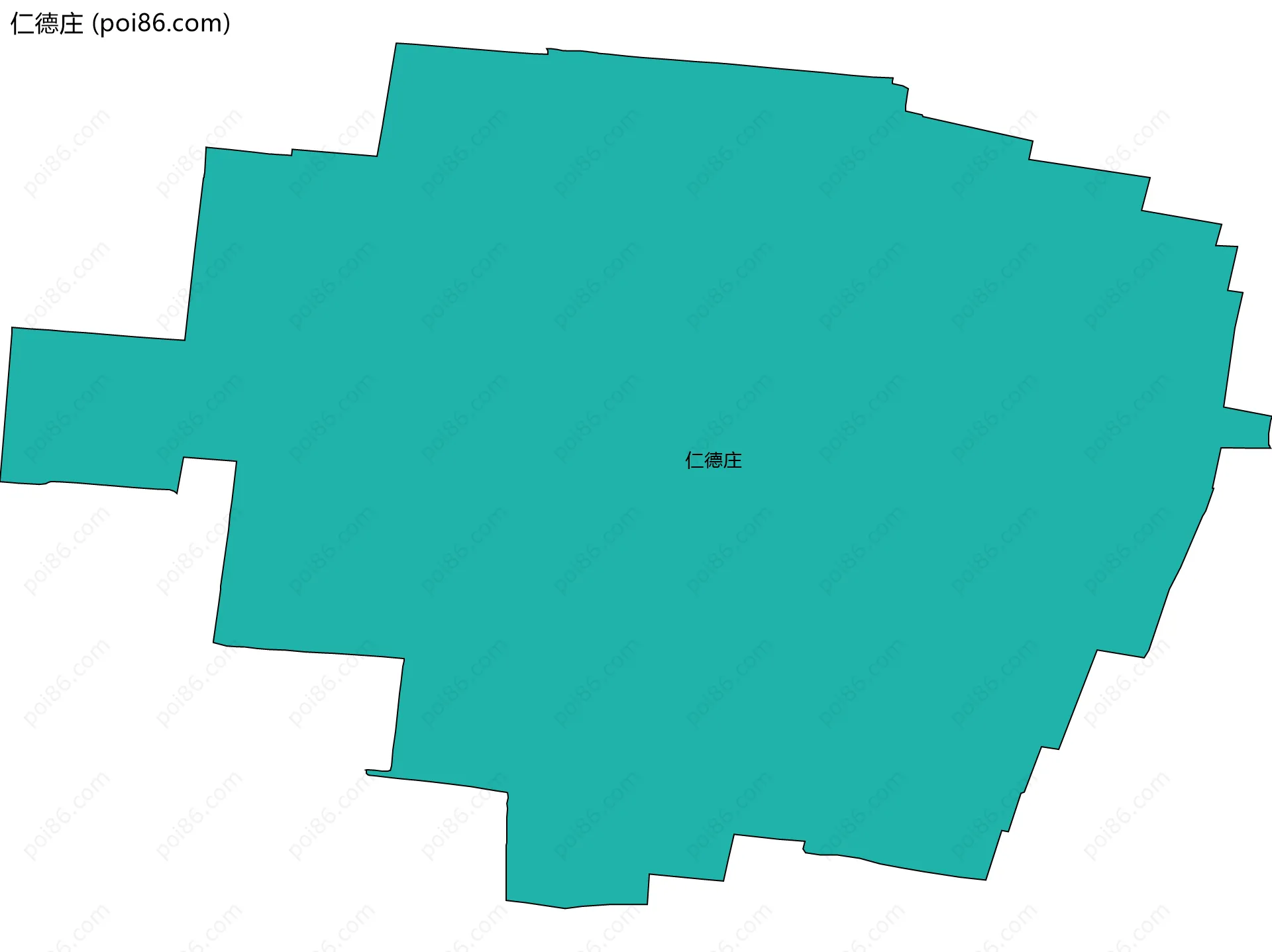 仁德庄边界地图