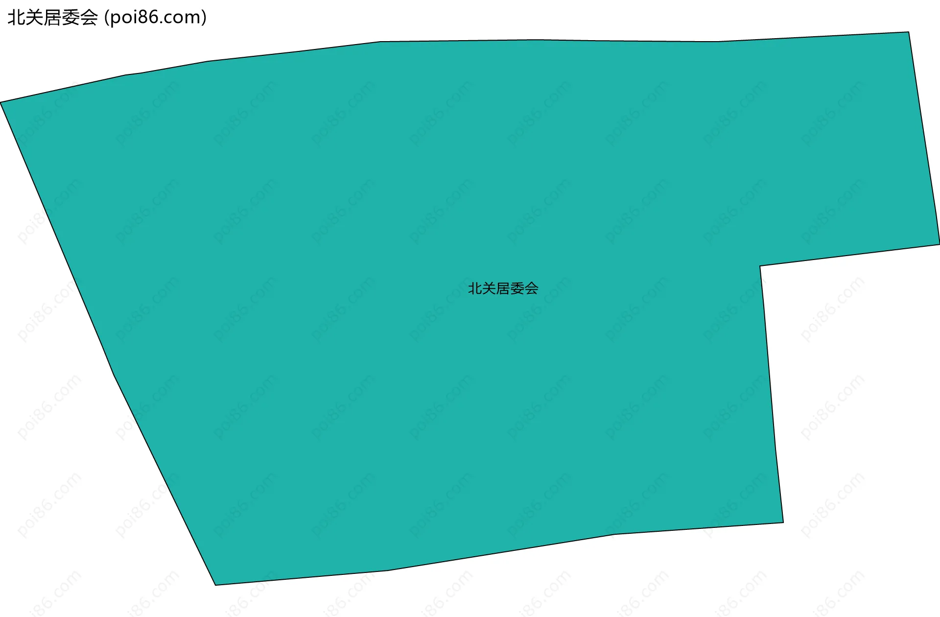 北关居委会边界地图