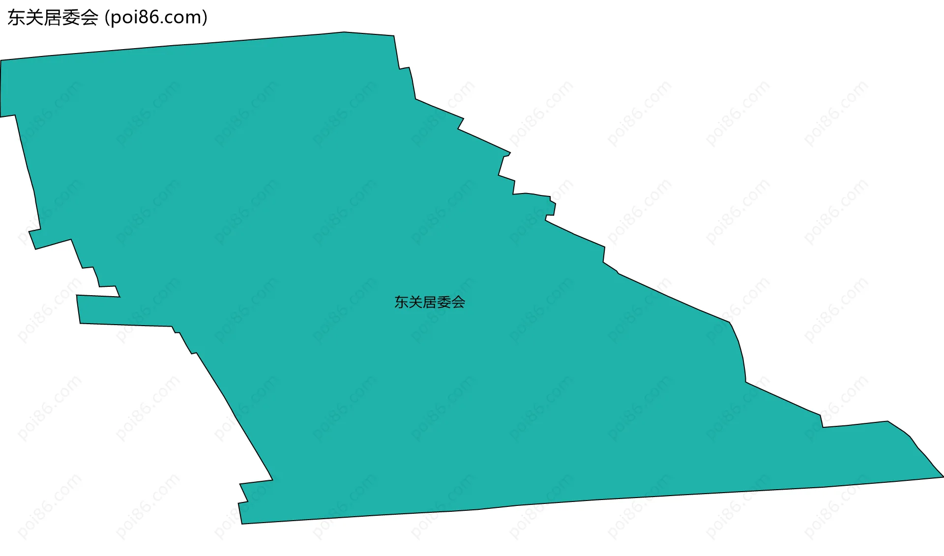 东关居委会边界地图