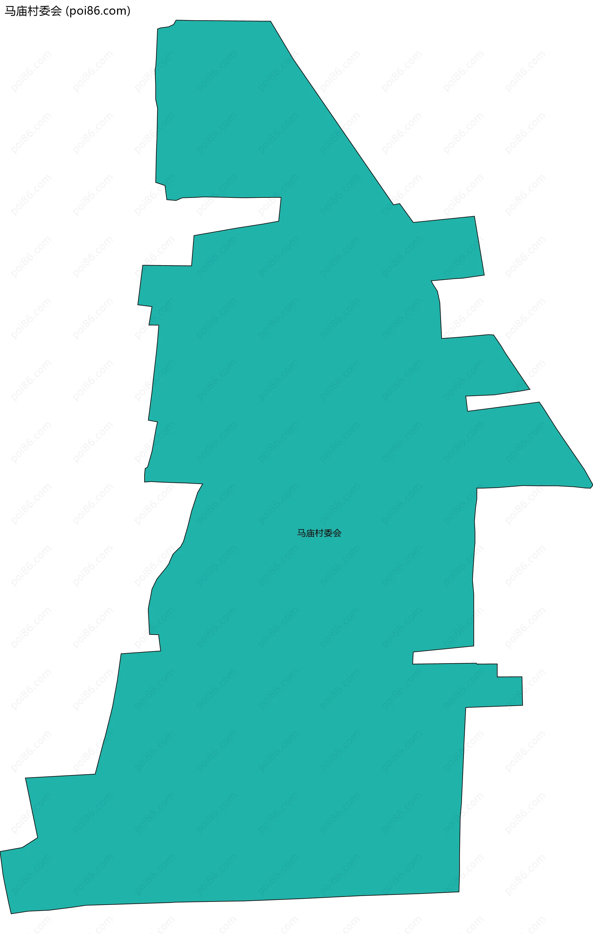 马庙村委会边界地图