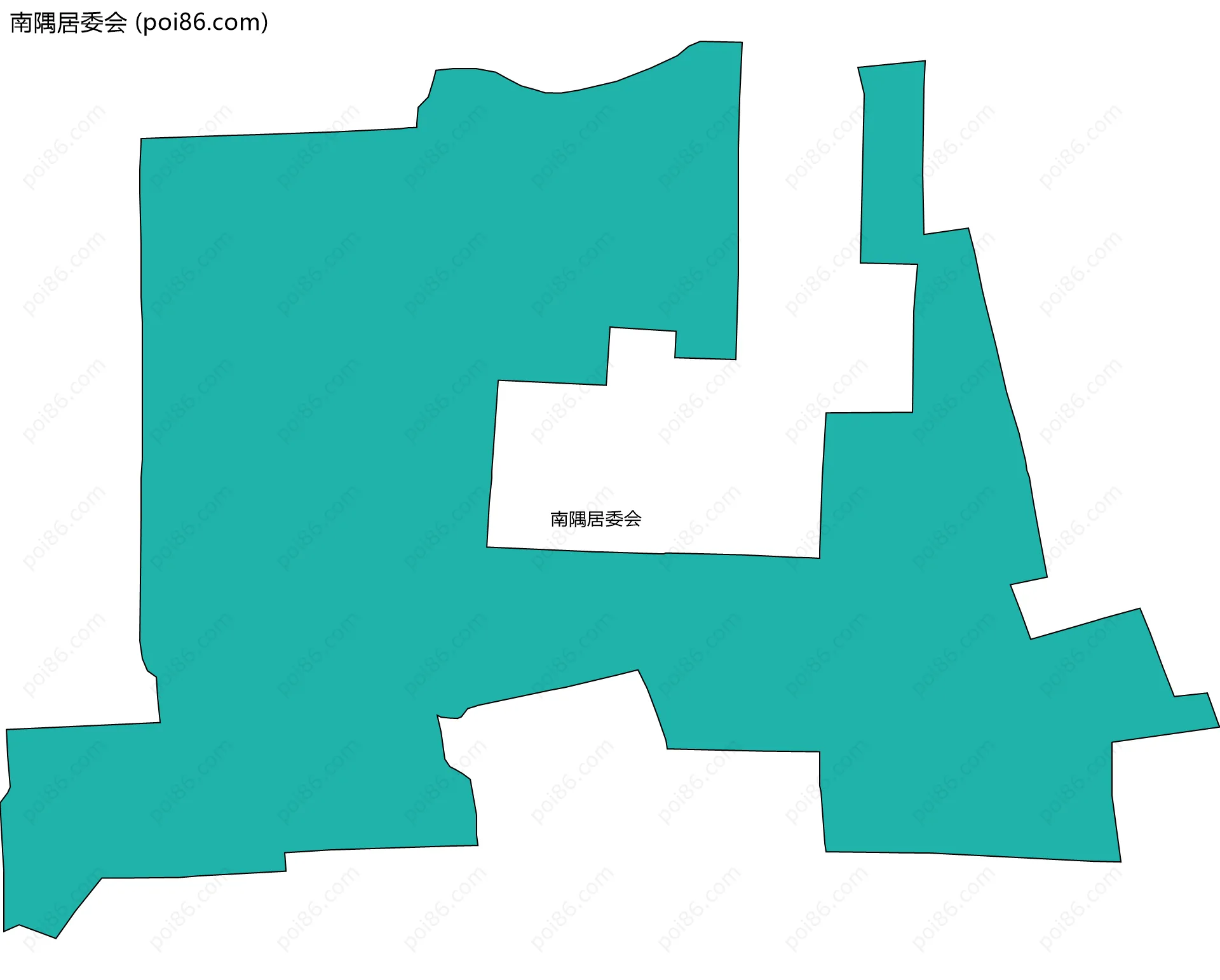 南隅居委会边界地图