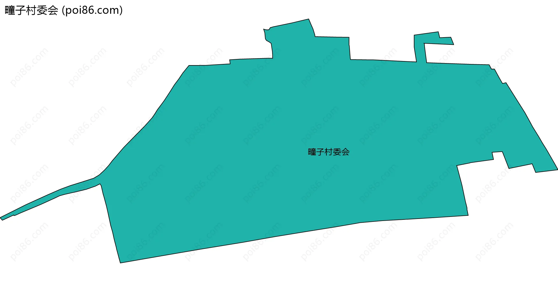 疃子村委会边界地图