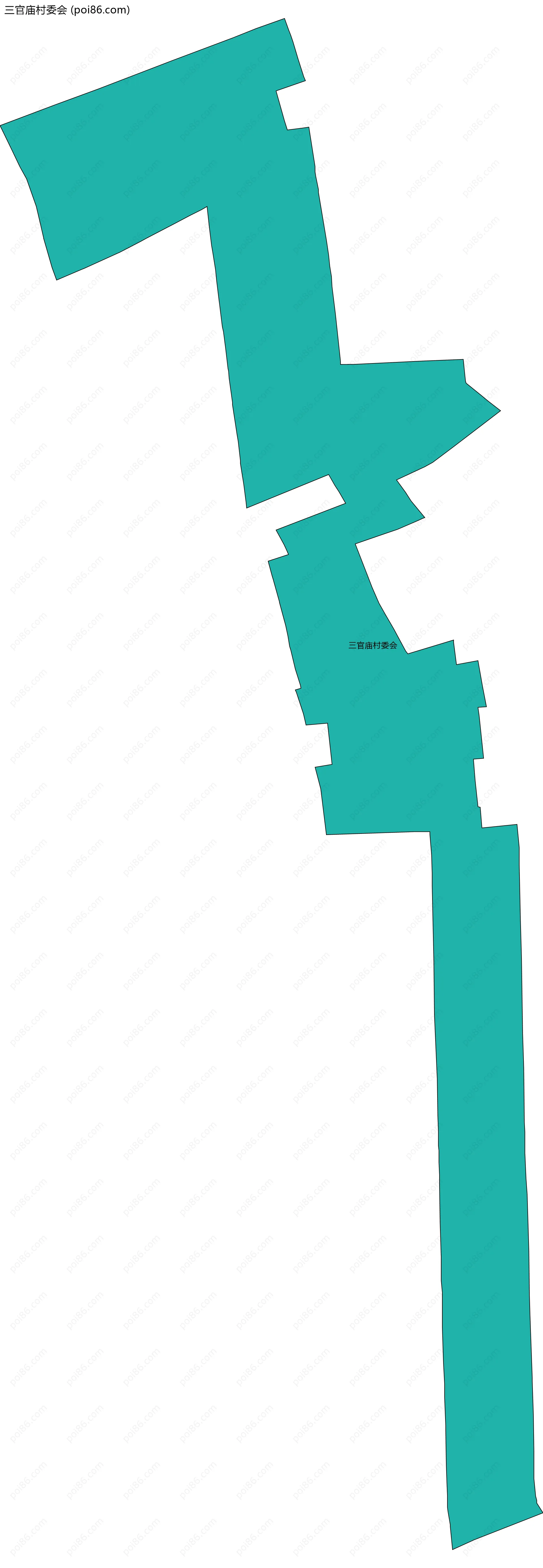 三官庙村委会边界地图