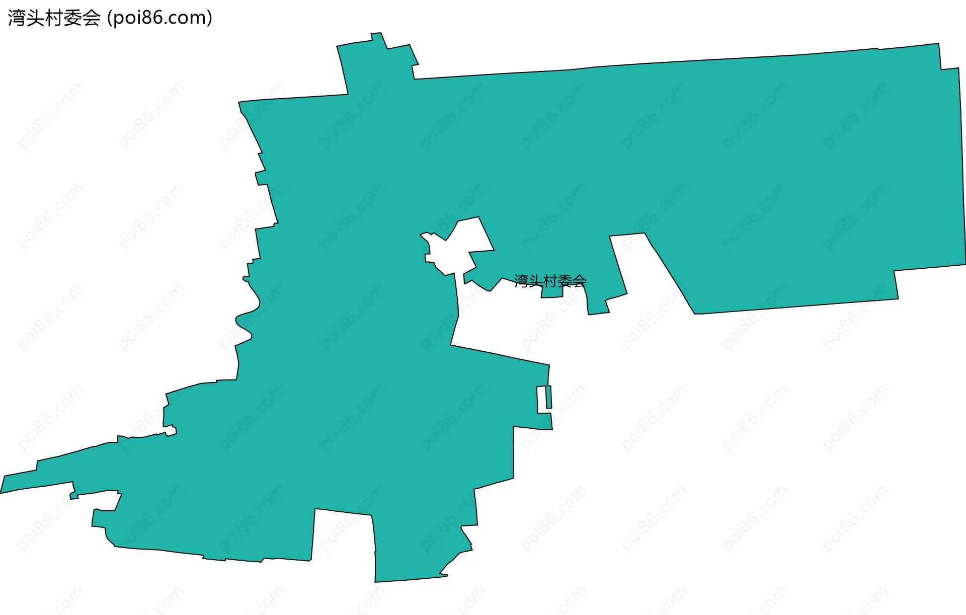 湾头村委会边界地图