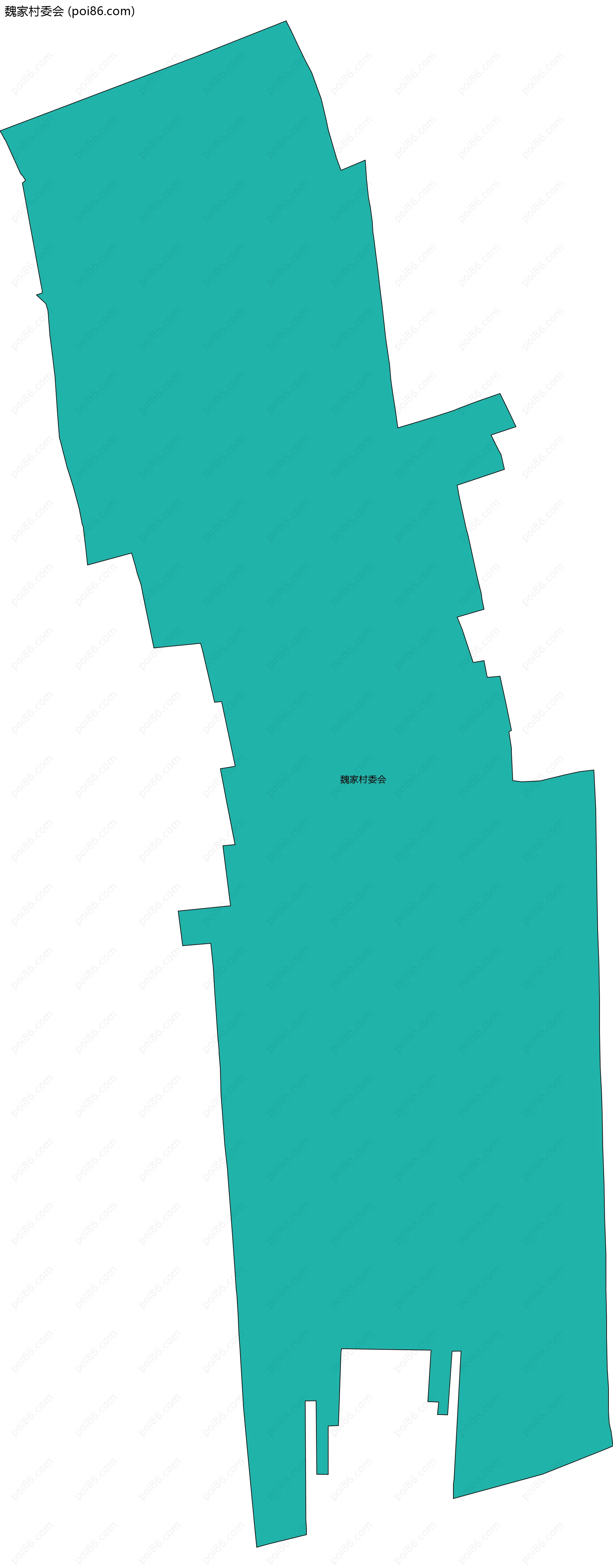 魏家村委会边界地图