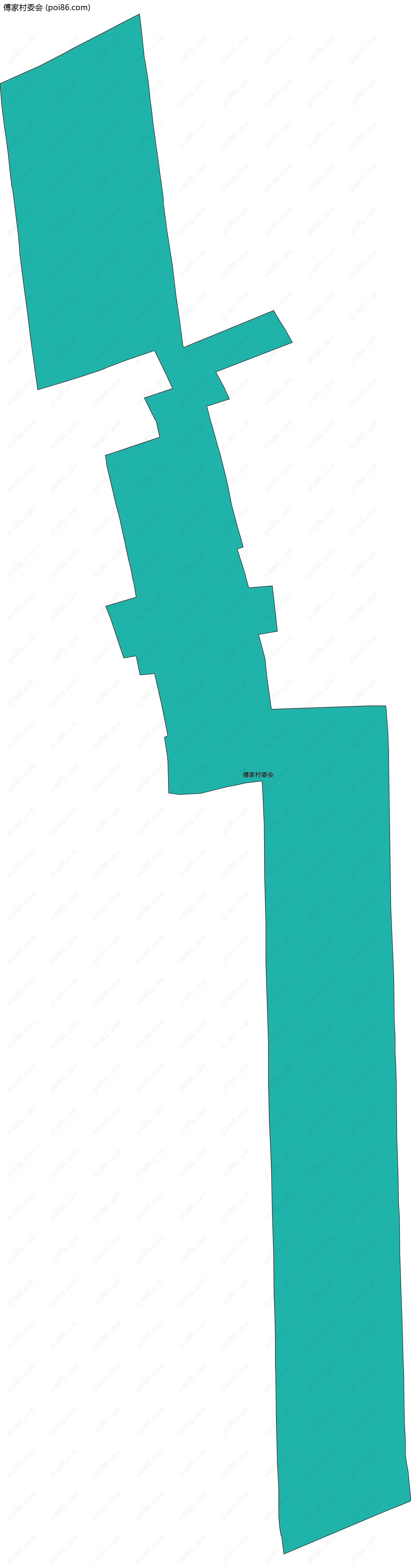 傅家村委会边界地图