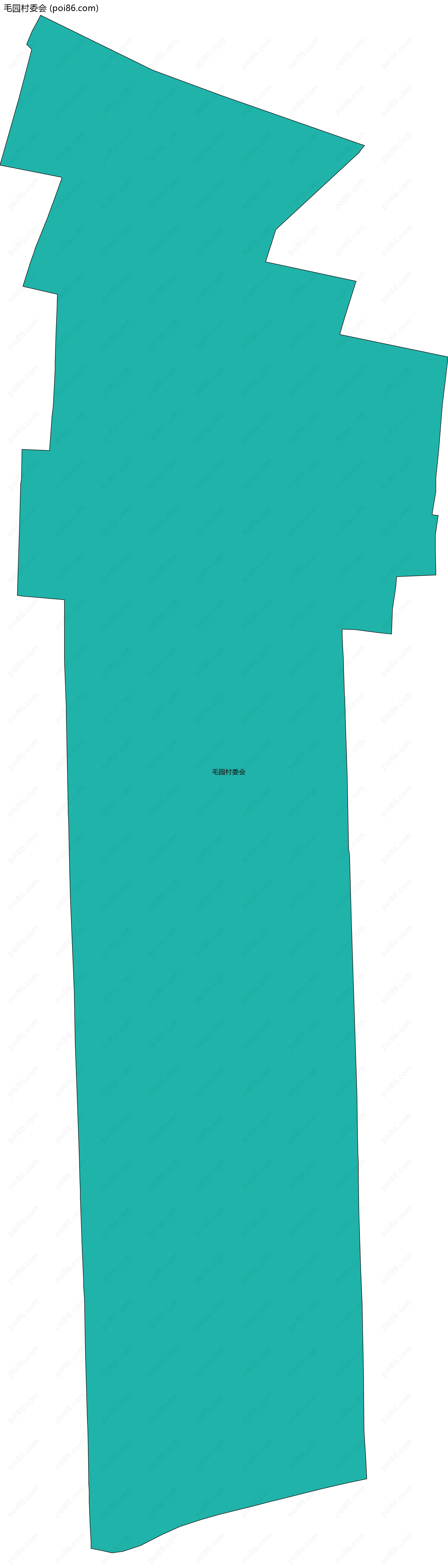 毛园村委会边界地图