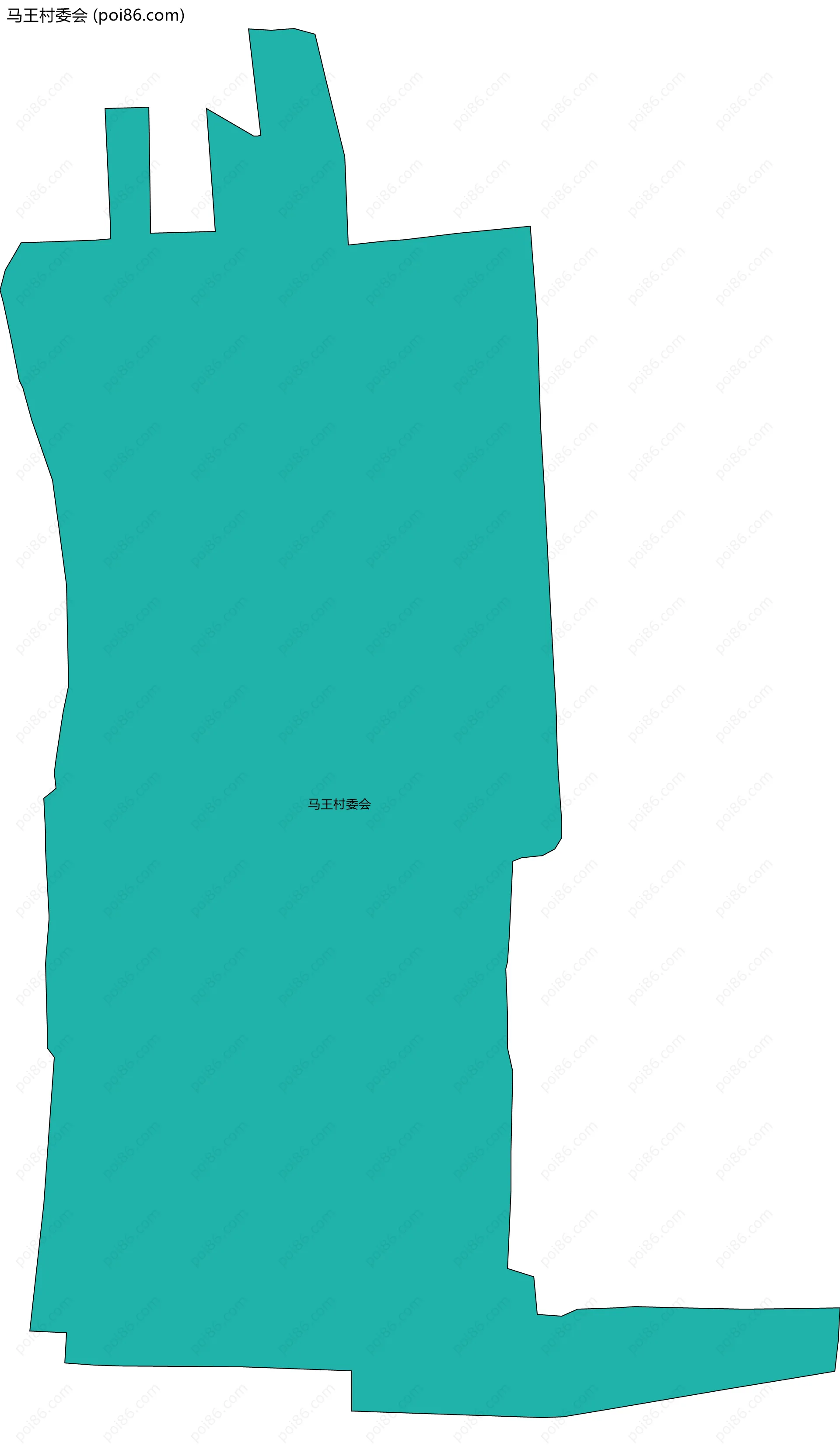 马王村委会边界地图