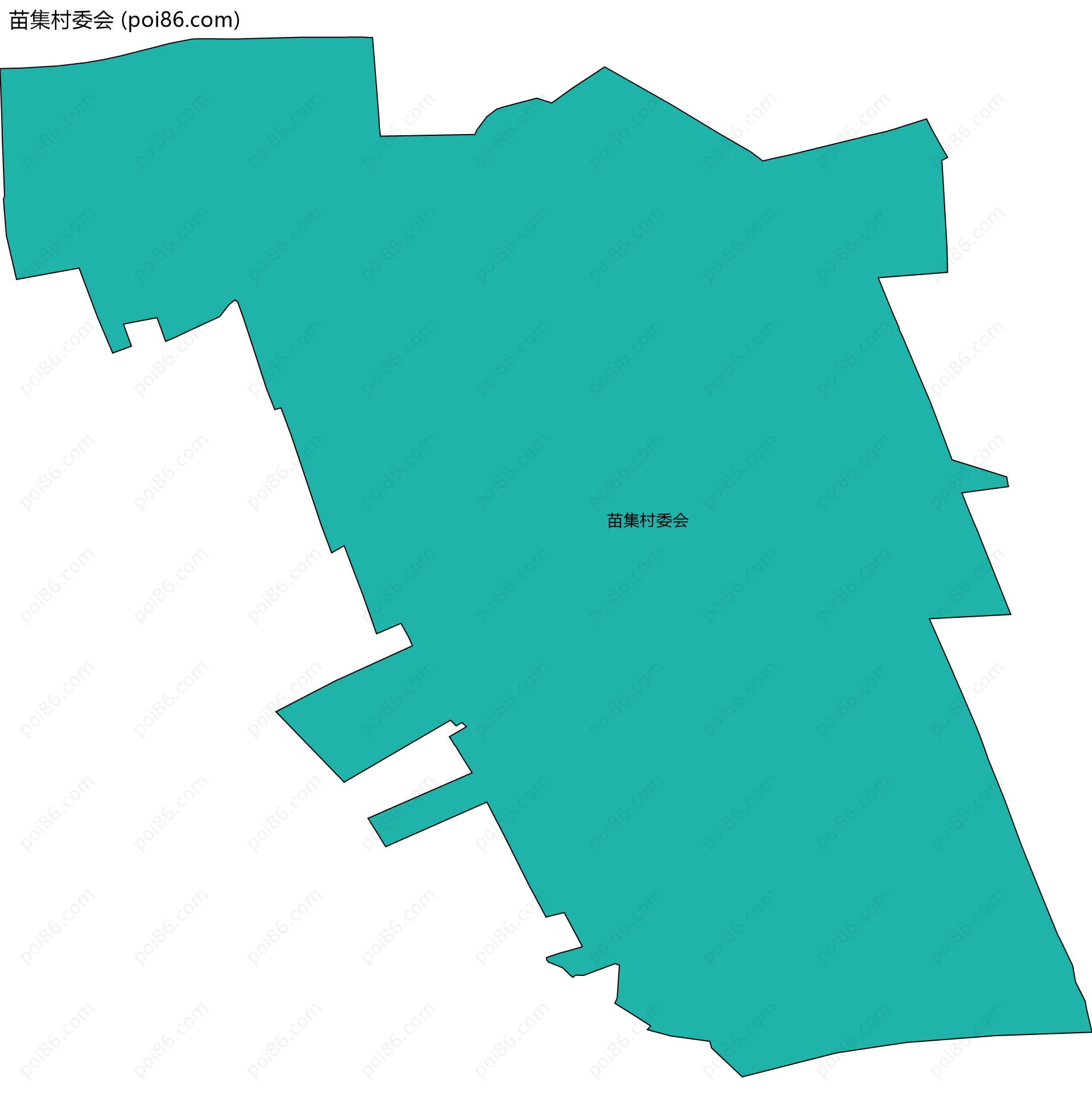 苗集村委会边界地图