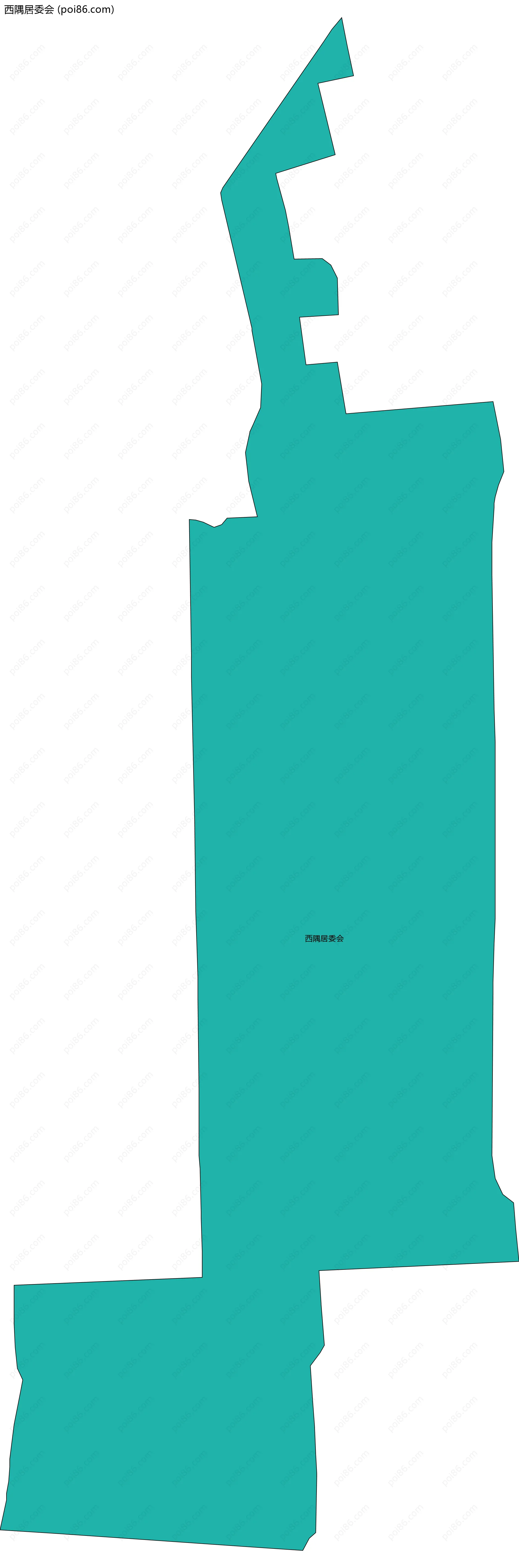 西隅居委会边界地图