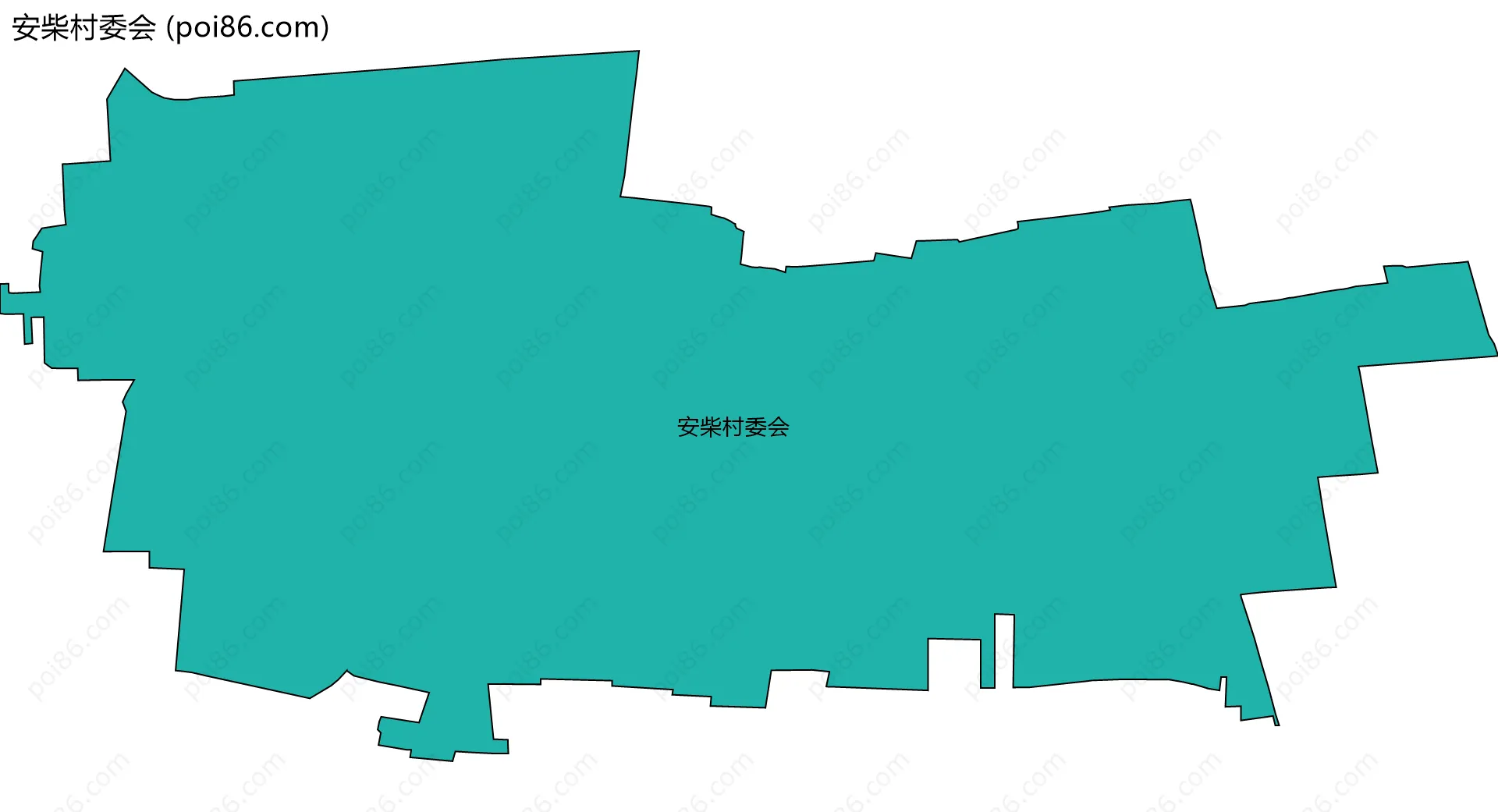 安柴村委会边界地图