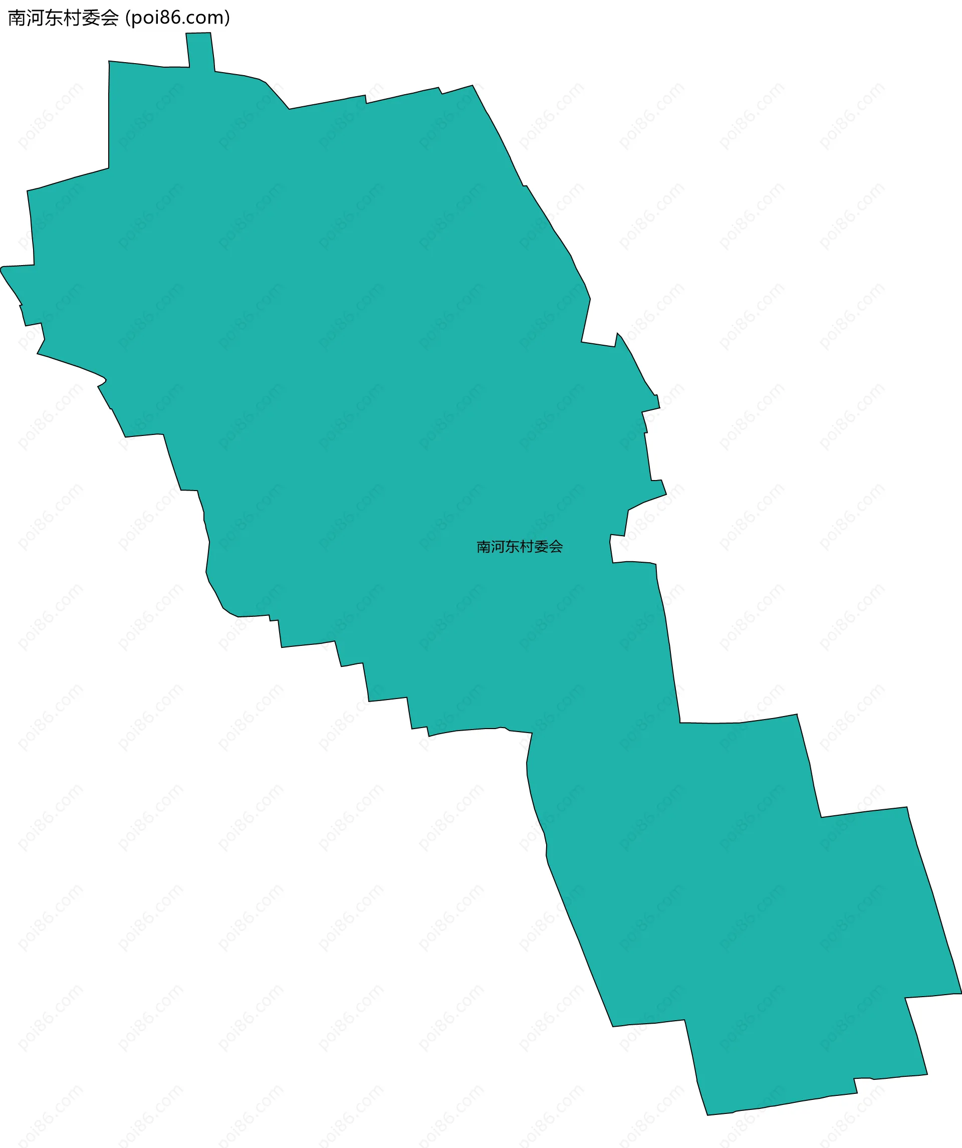 南河东村委会边界地图