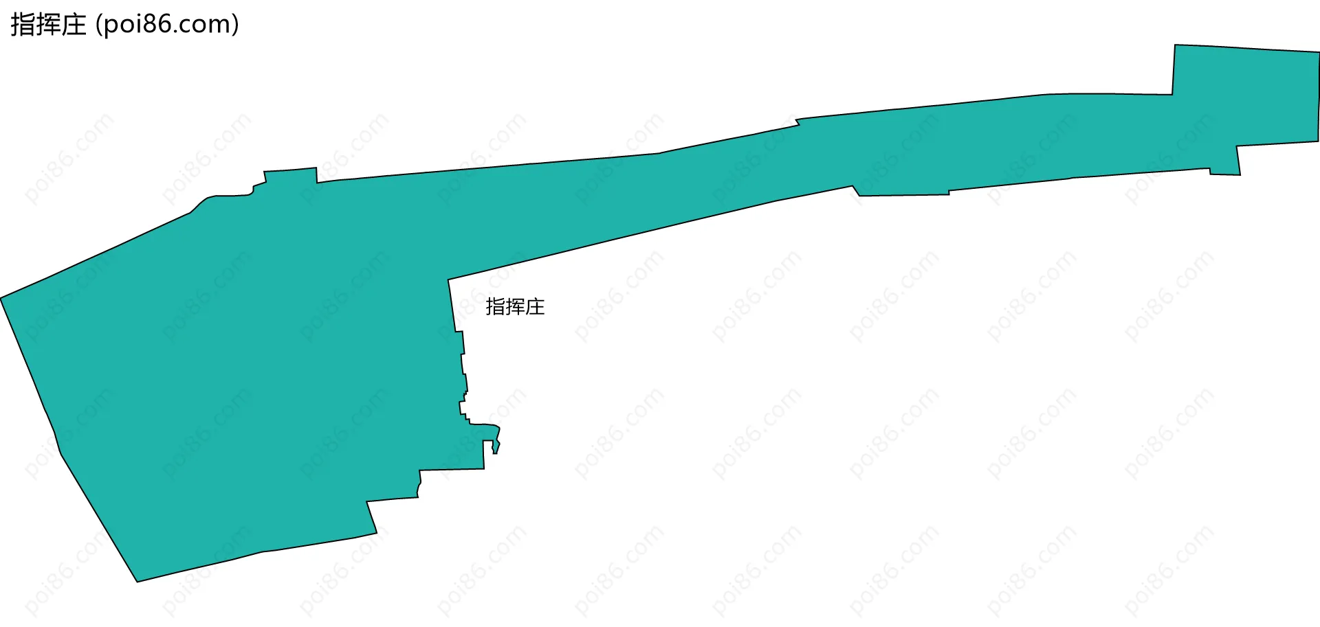 指挥庄边界地图