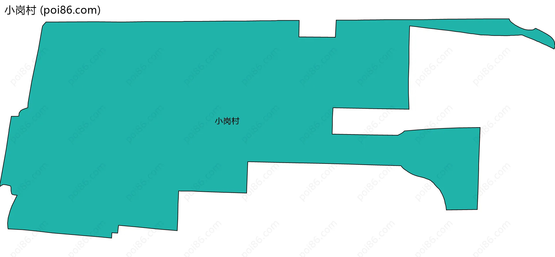 小岗村边界地图