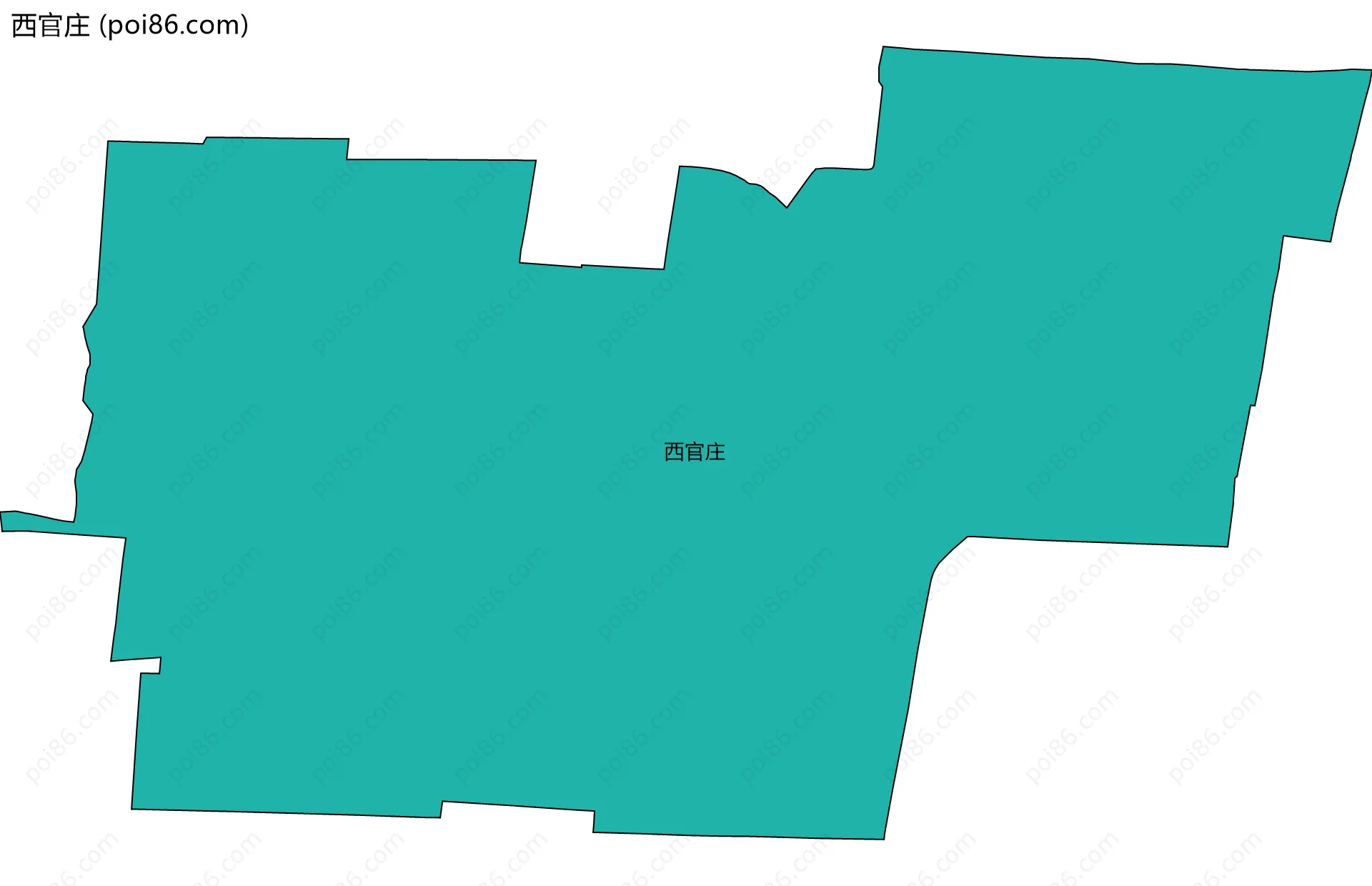 西官庄边界地图