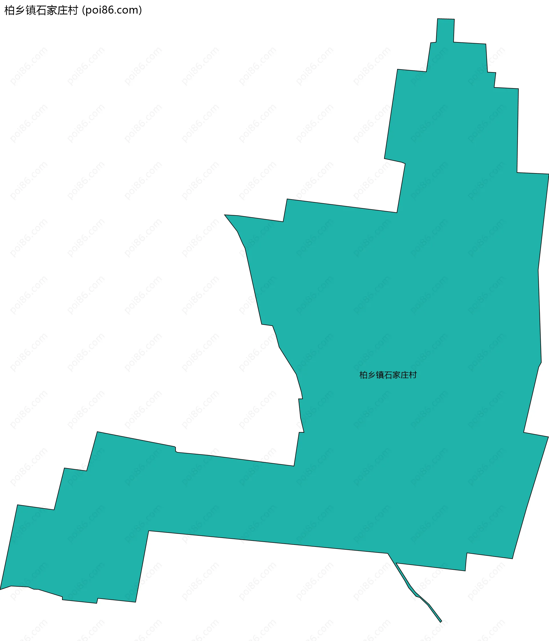 柏乡镇石家庄村边界地图
