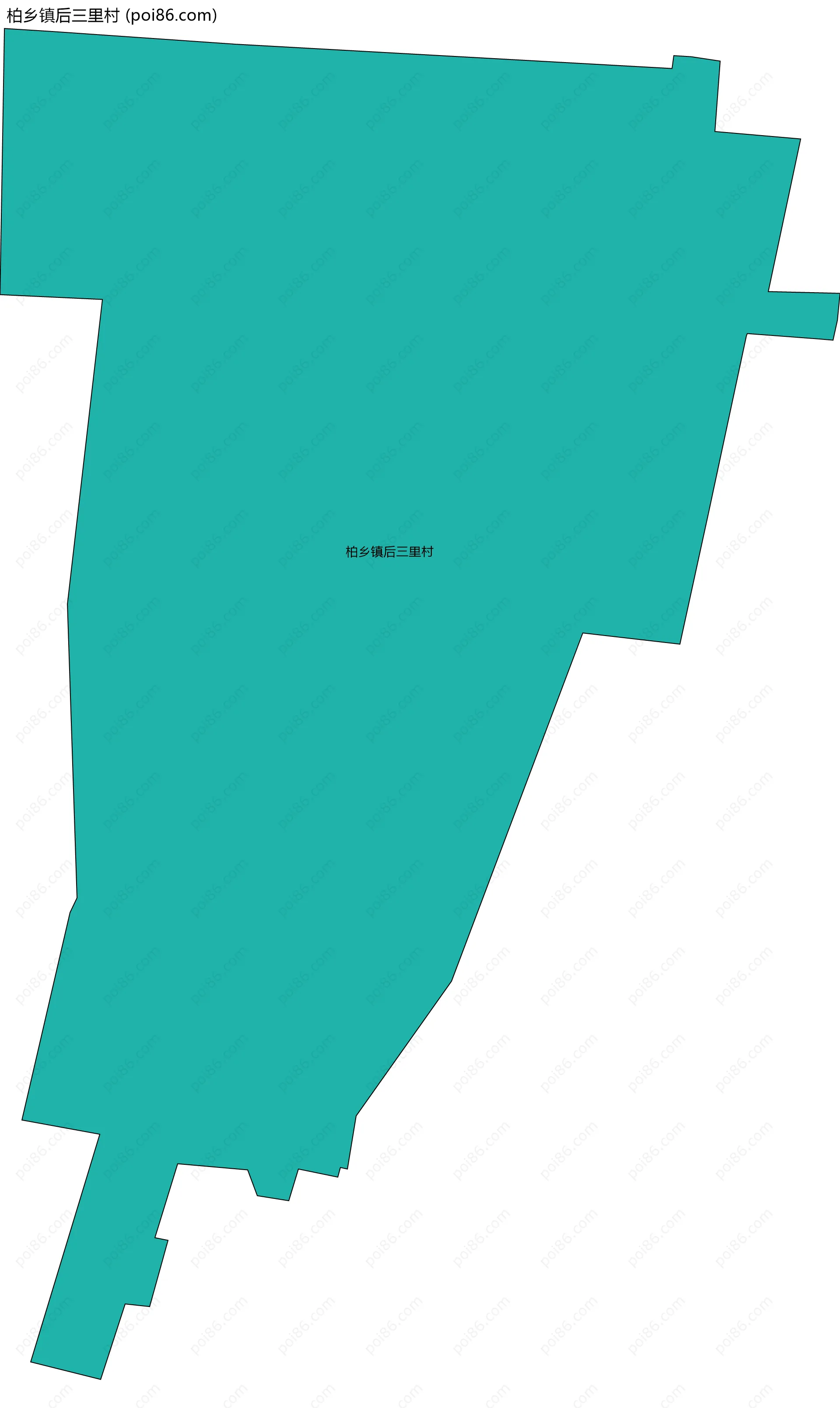 柏乡镇后三里村边界地图