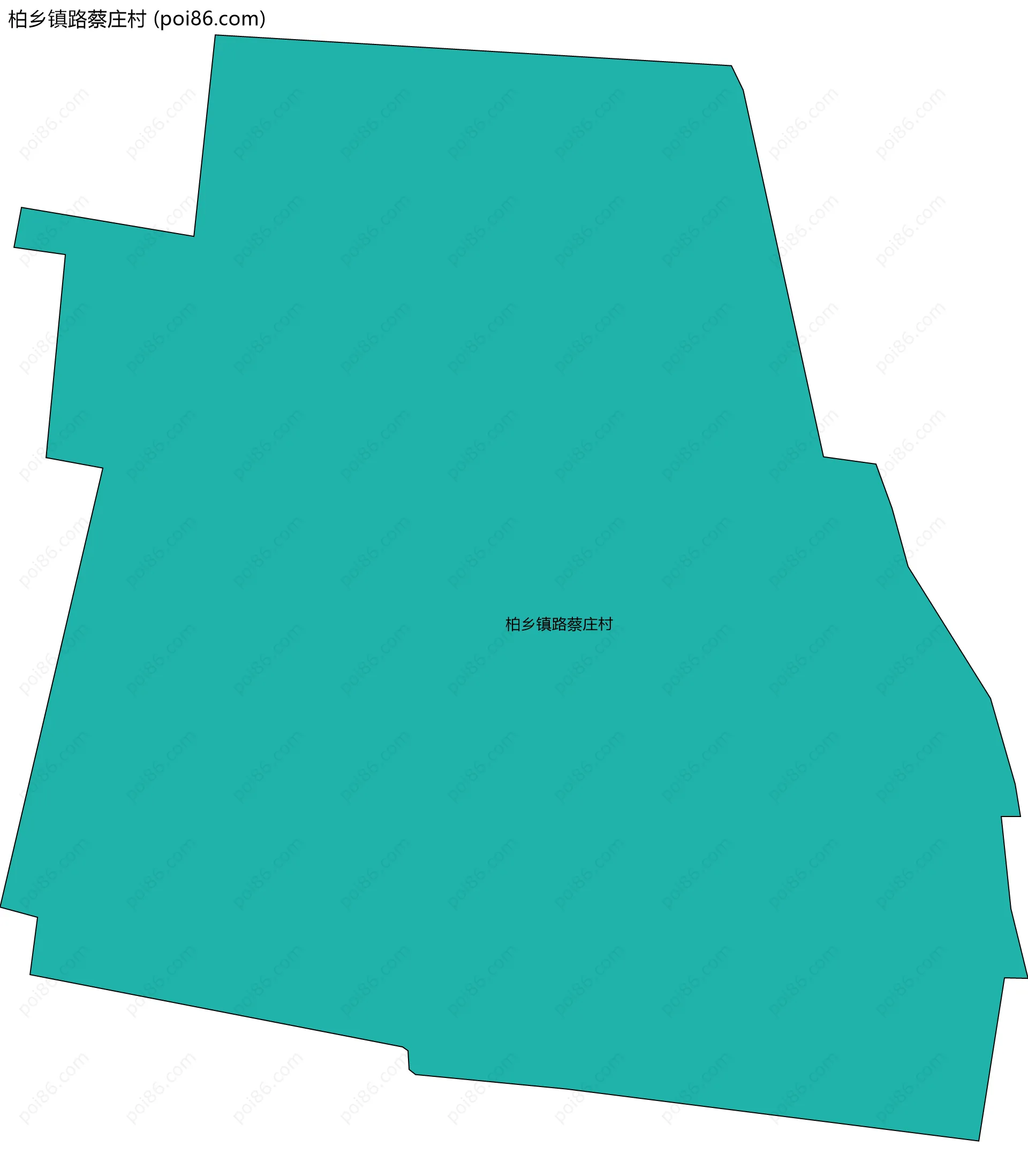 柏乡镇路蔡庄村边界地图