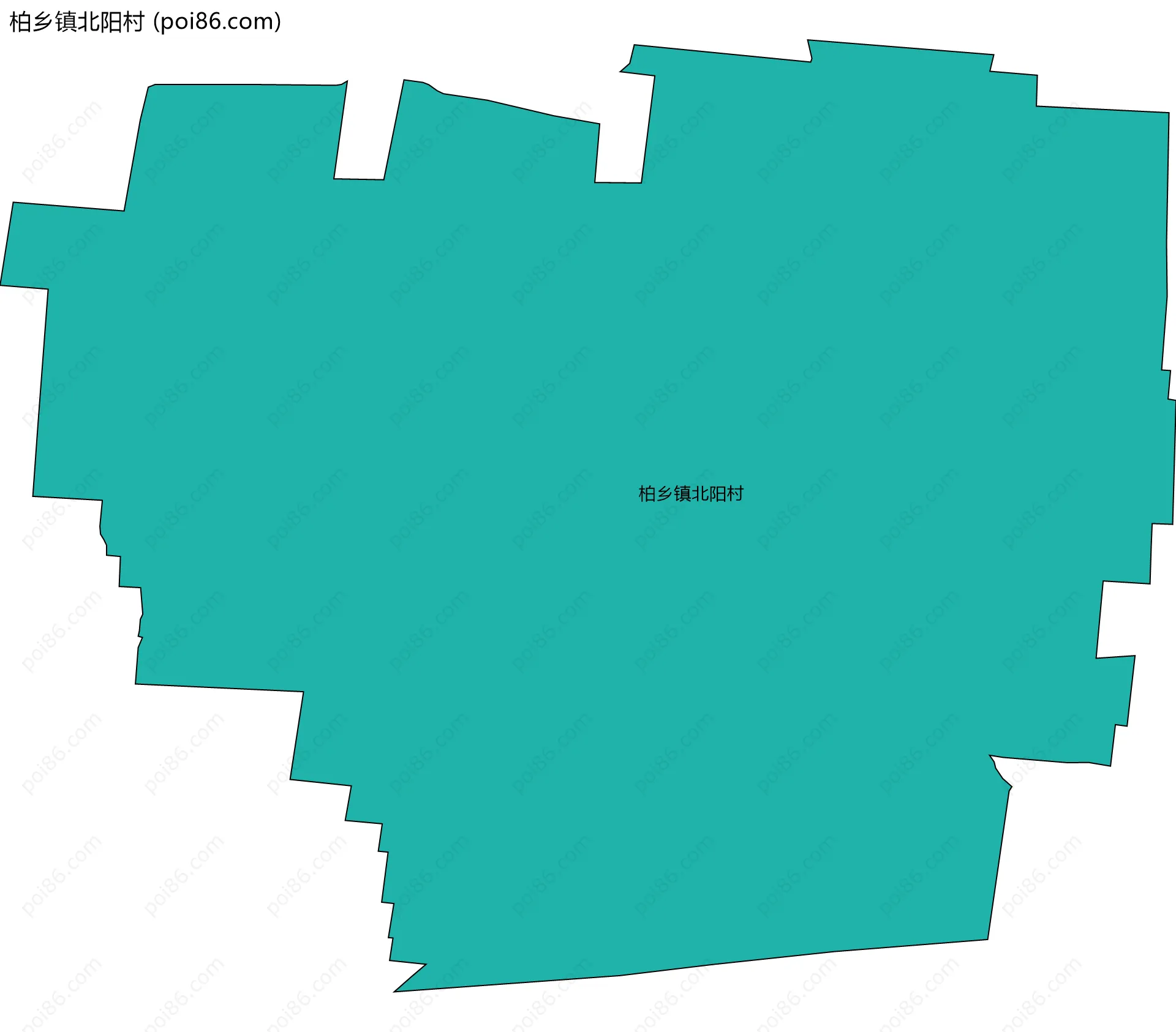 柏乡镇北阳村边界地图