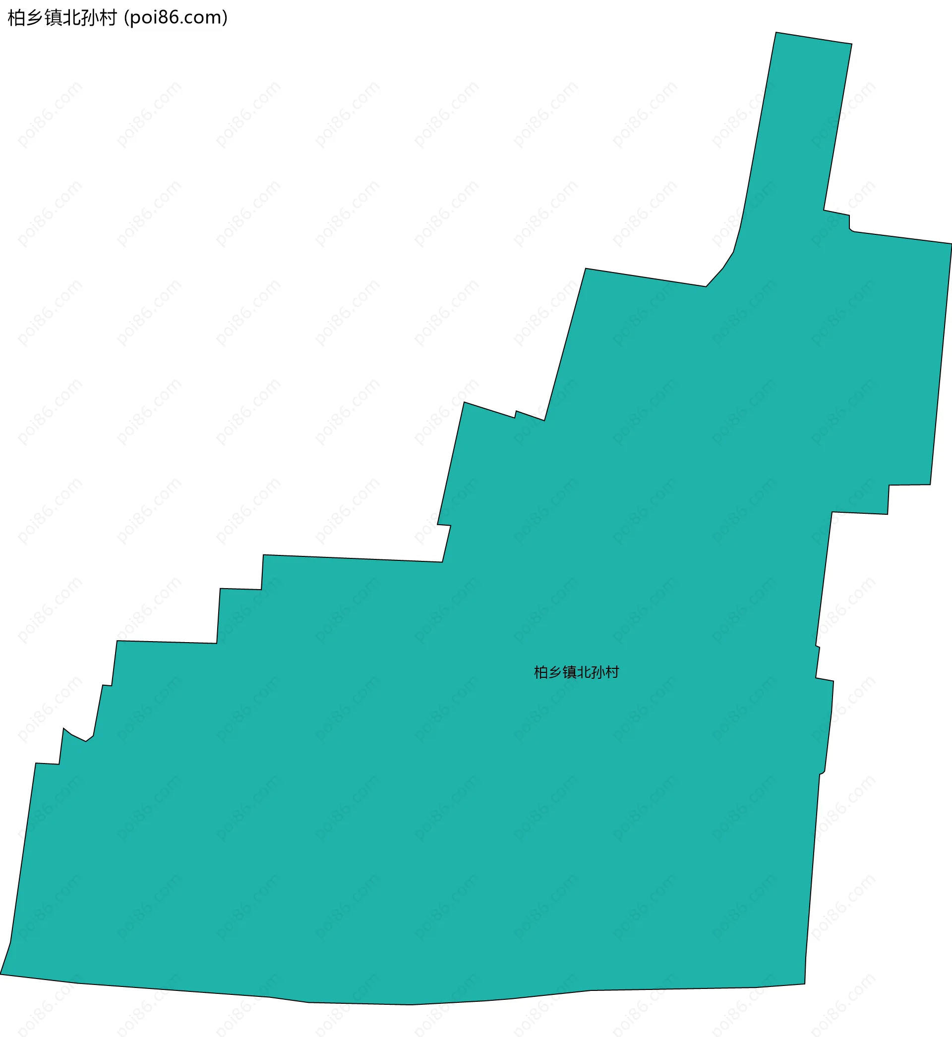 柏乡镇北孙村边界地图