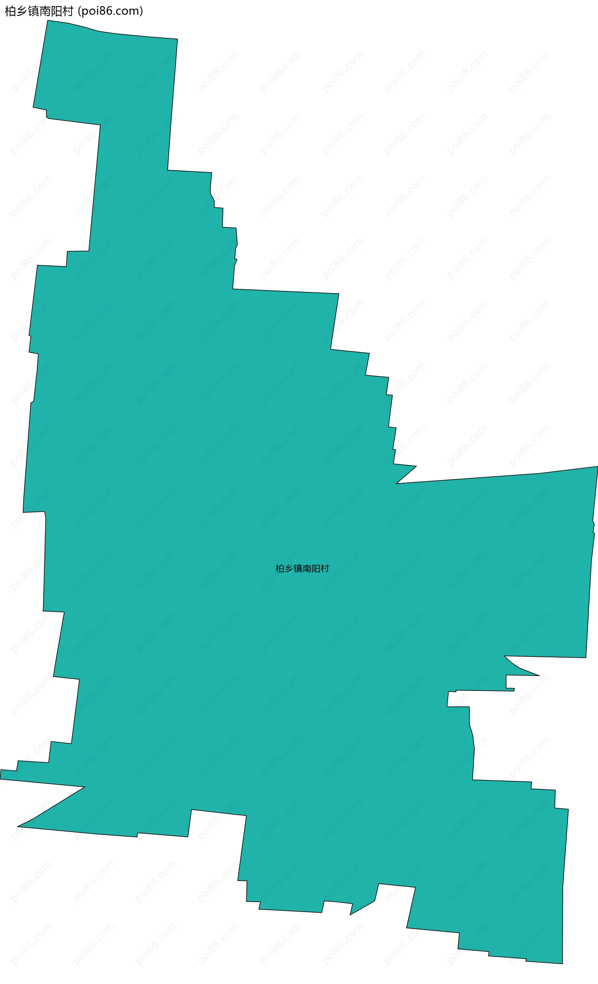 柏乡镇南阳村边界地图