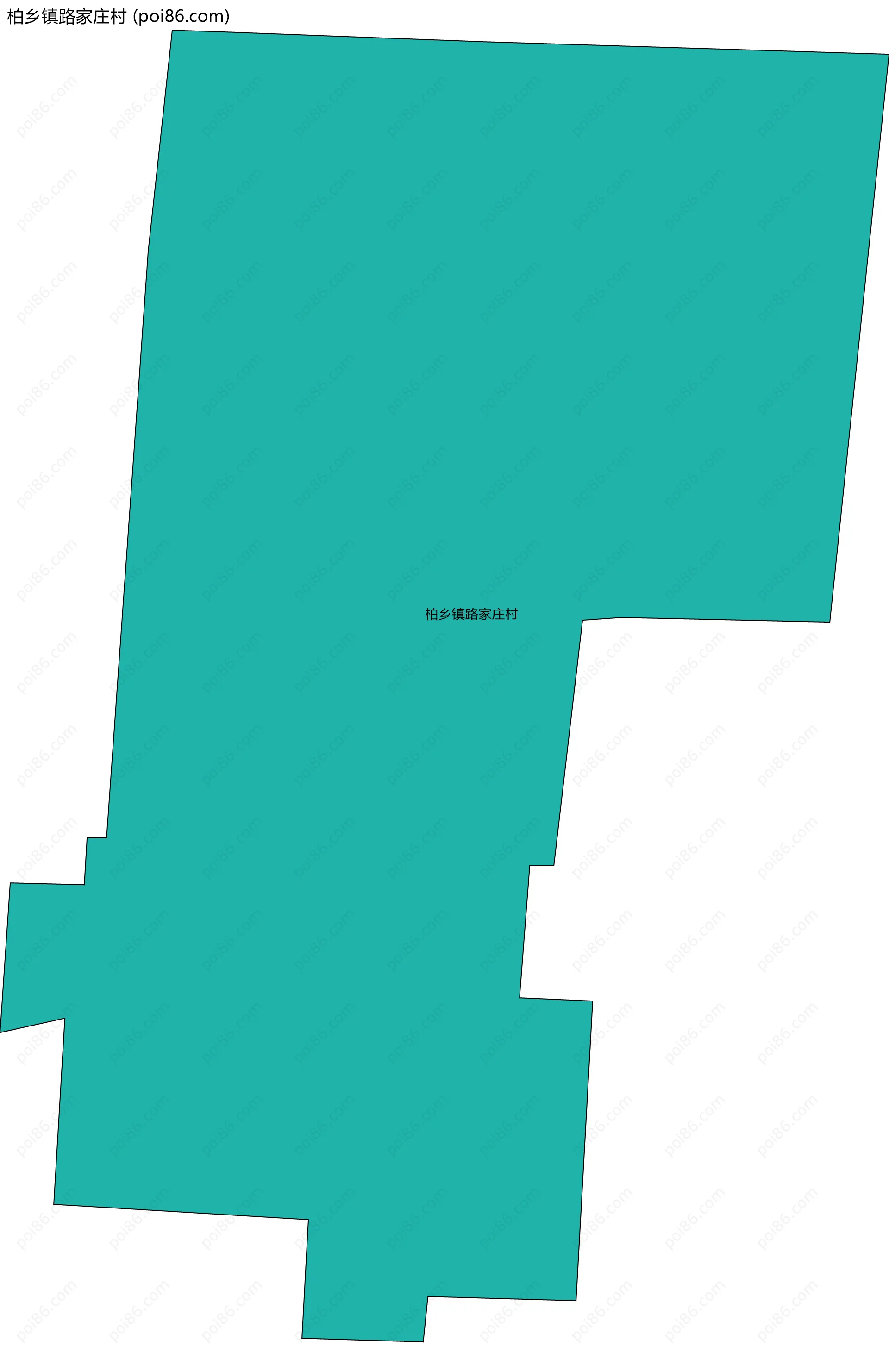 柏乡镇路家庄村边界地图