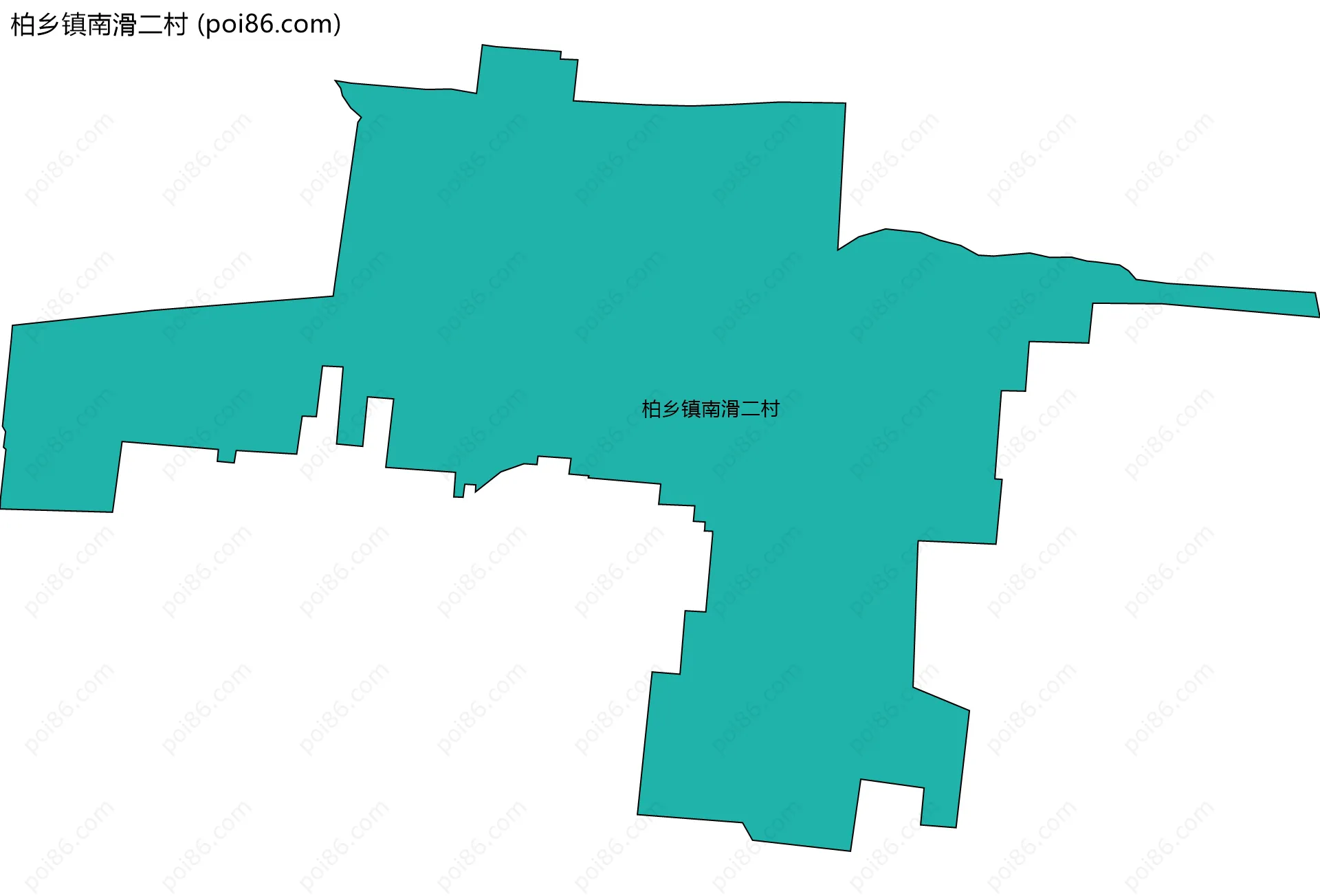 柏乡镇南滑二村边界地图