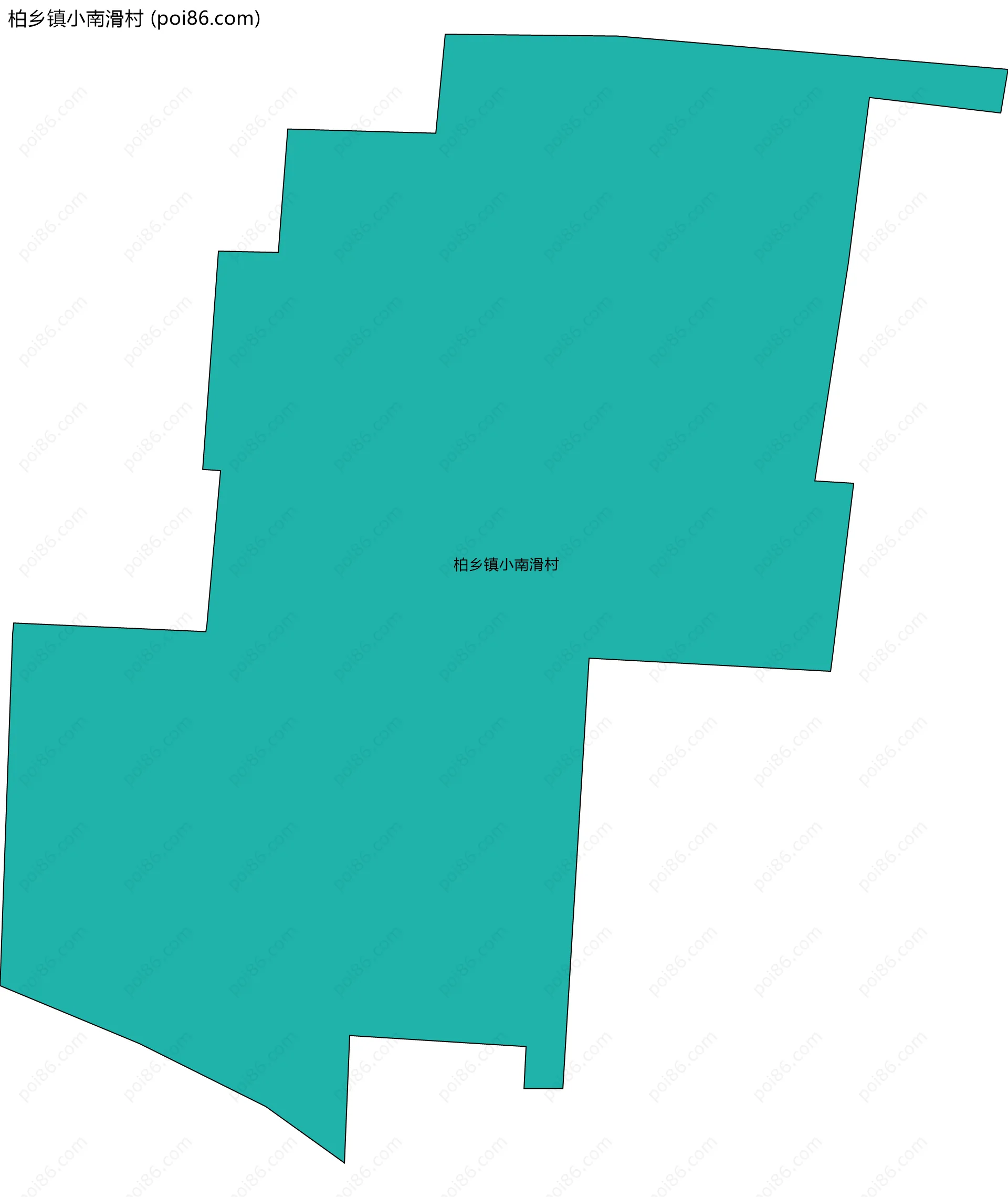 柏乡镇小南滑村边界地图