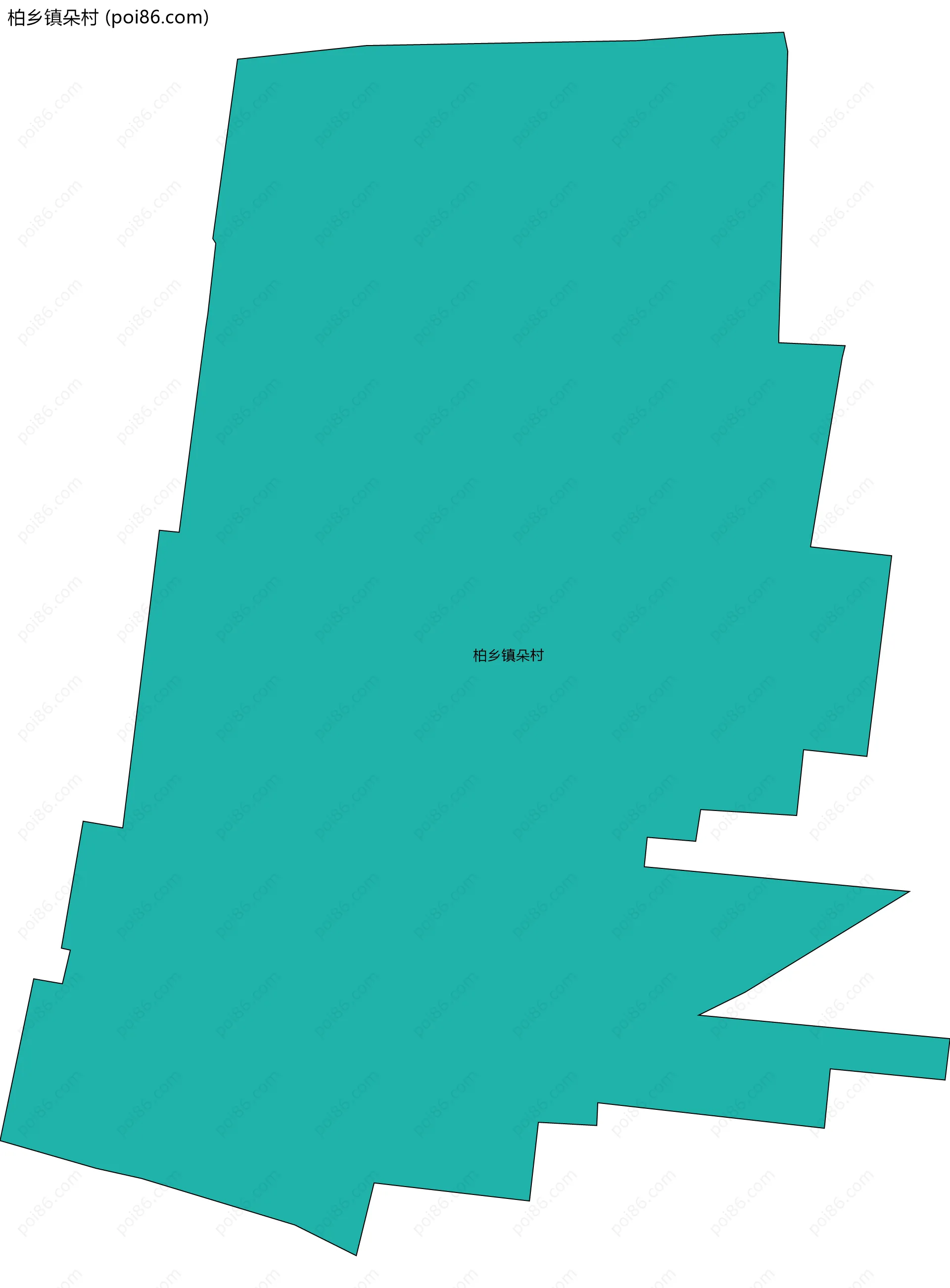 柏乡镇朵村边界地图