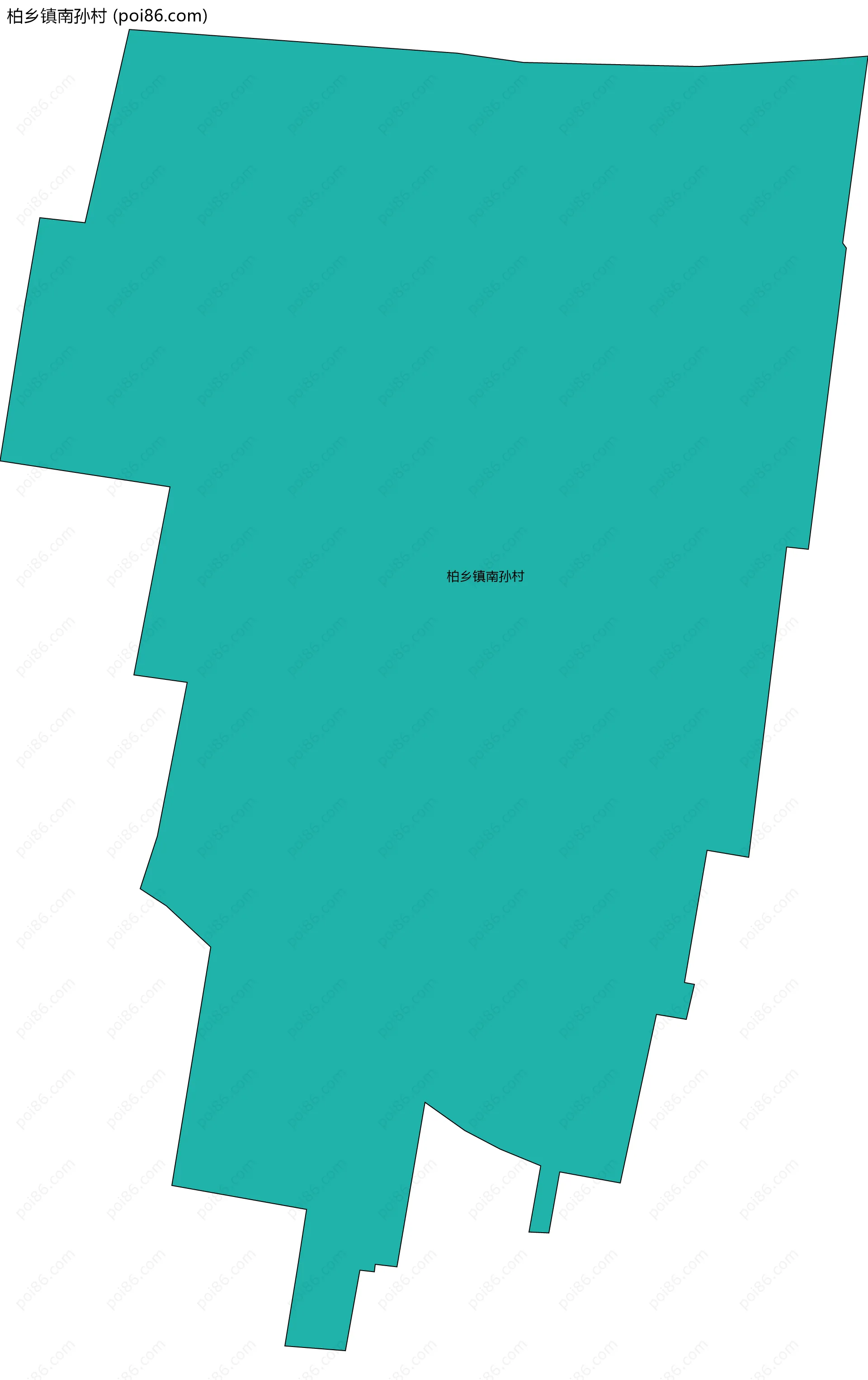 柏乡镇南孙村边界地图
