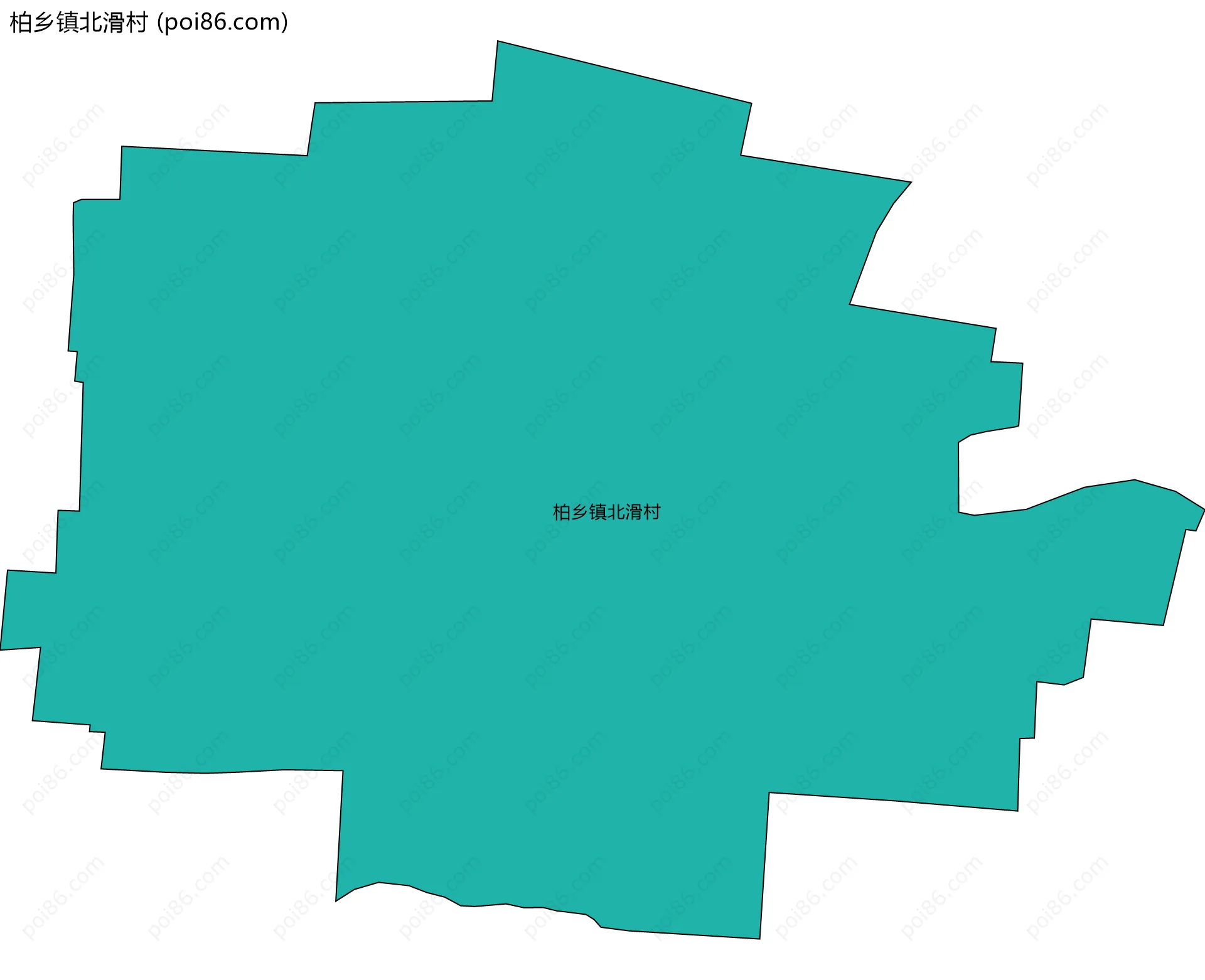 柏乡镇北滑村边界地图