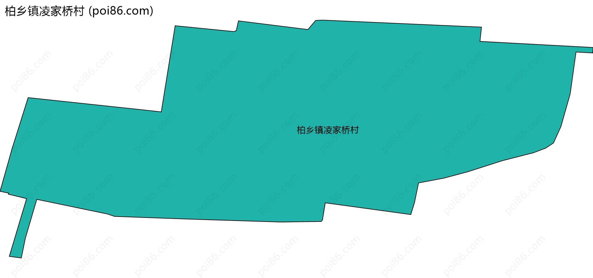 柏乡镇凌家桥村边界地图