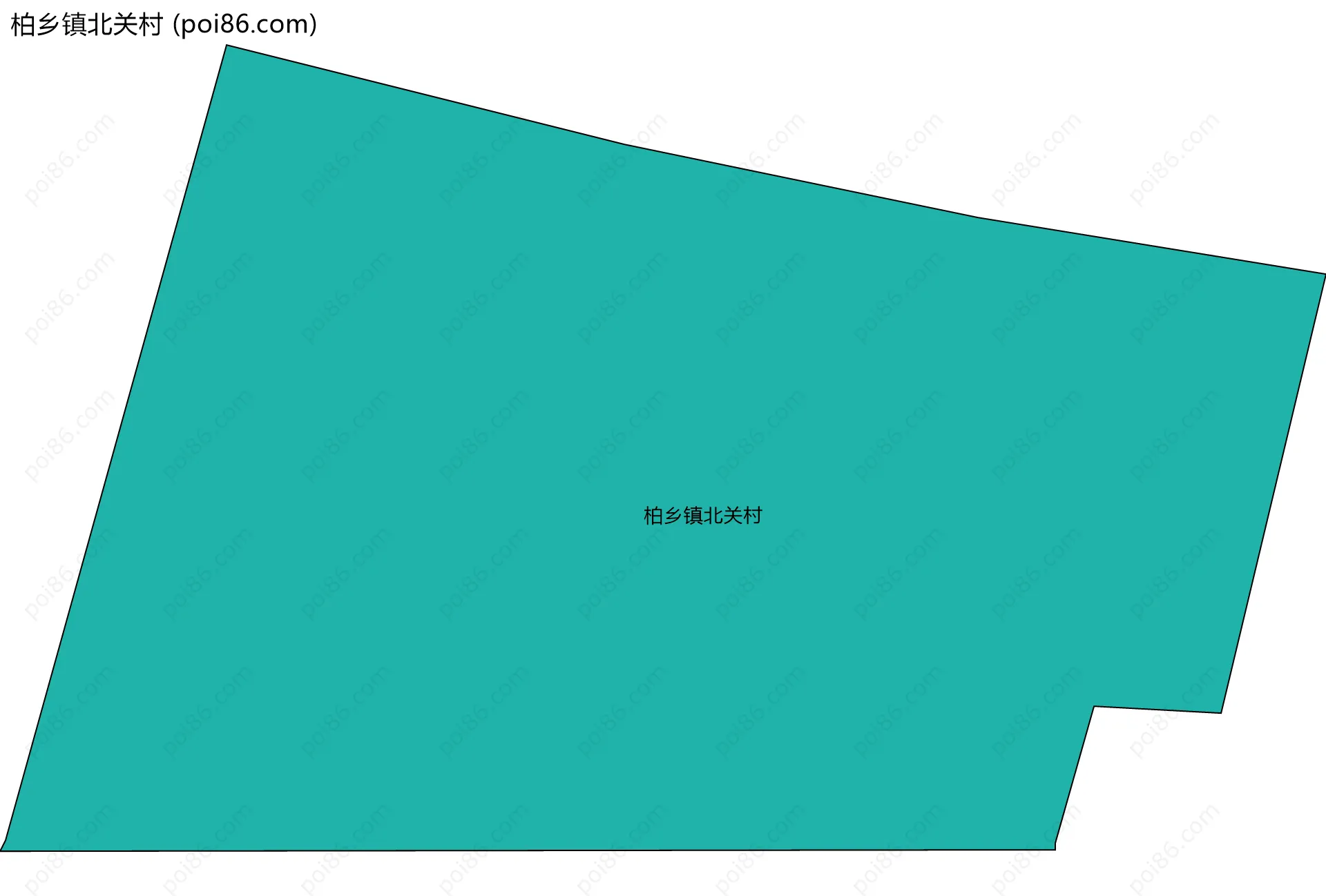 柏乡镇北关村边界地图