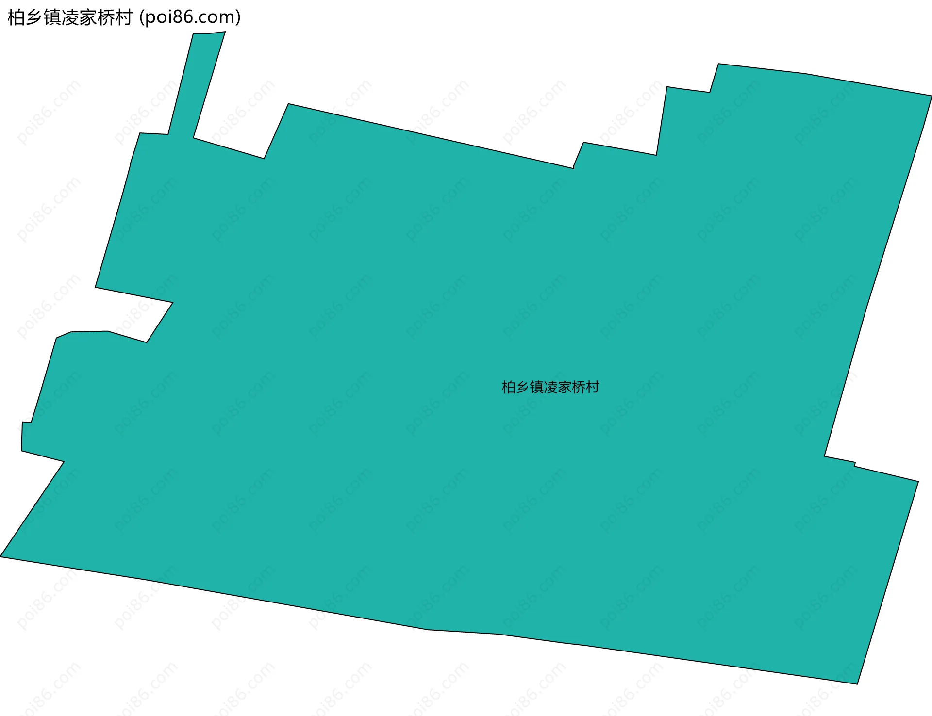 柏乡镇凌家桥村边界地图