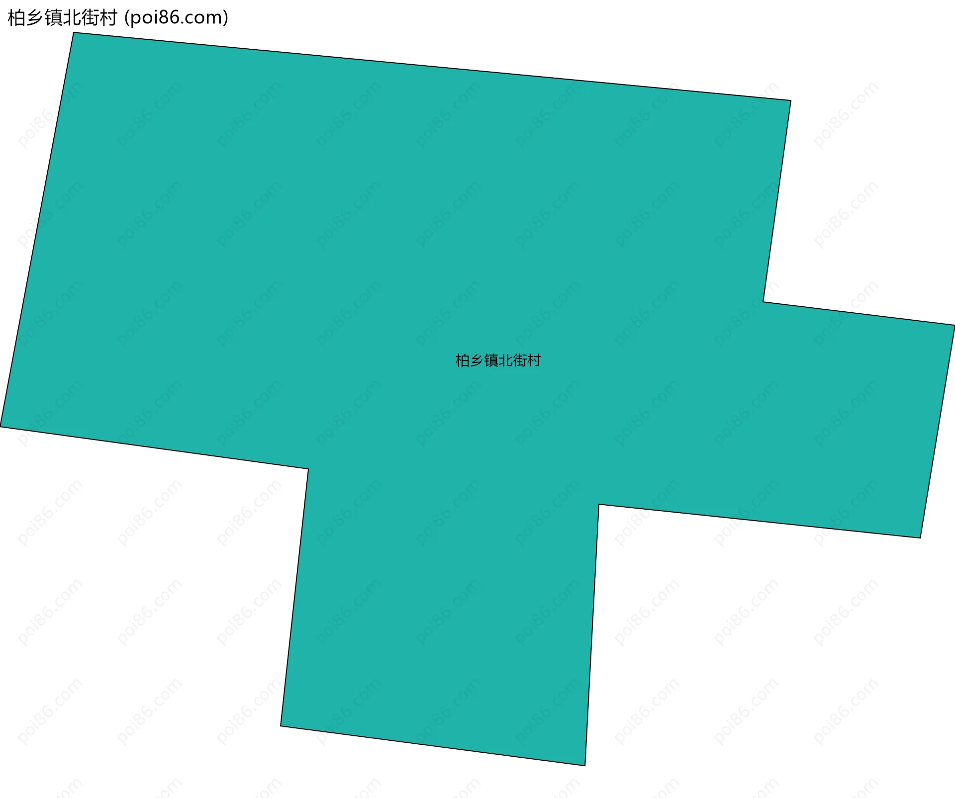 柏乡镇北街村边界地图