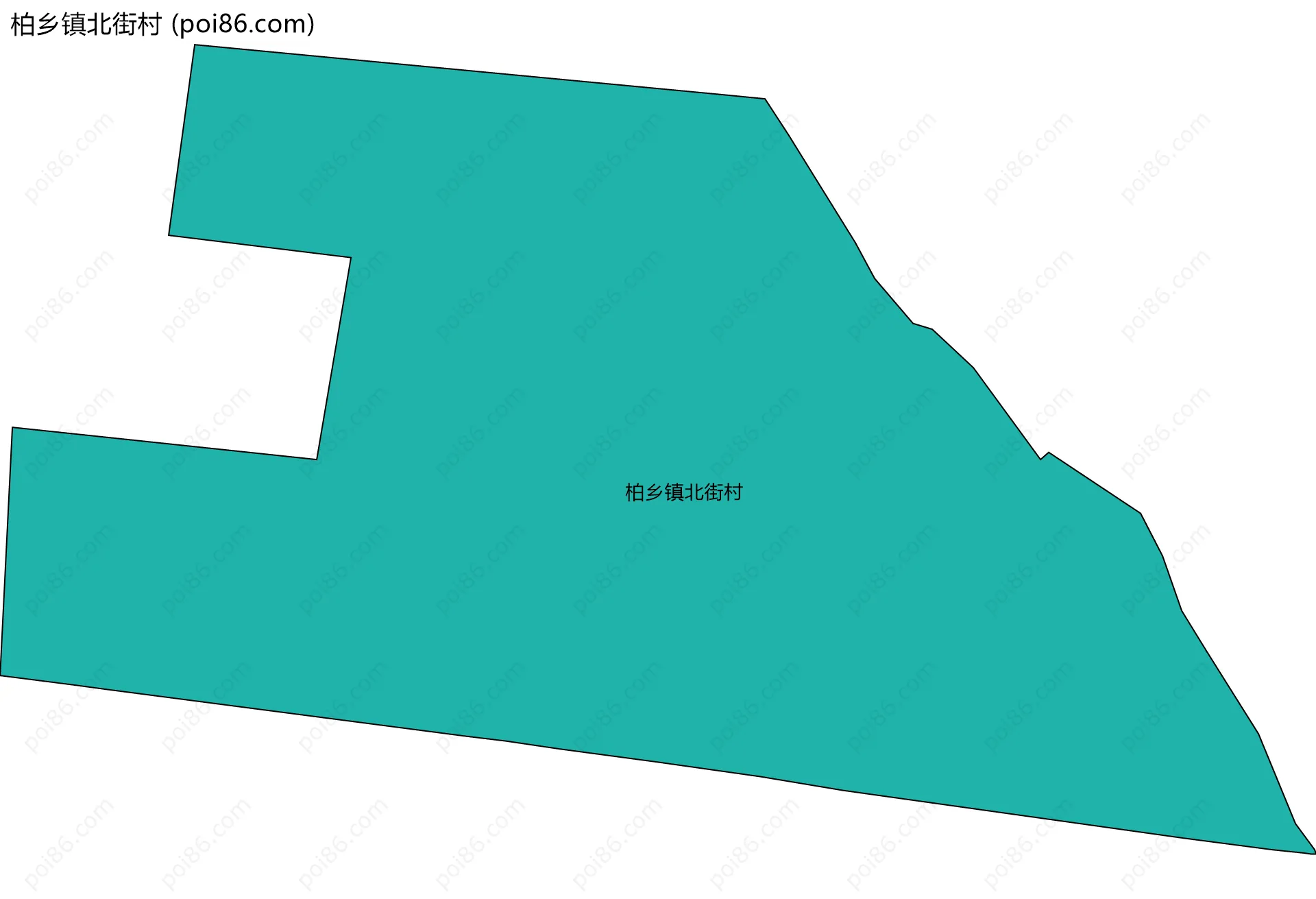 柏乡镇北街村边界地图