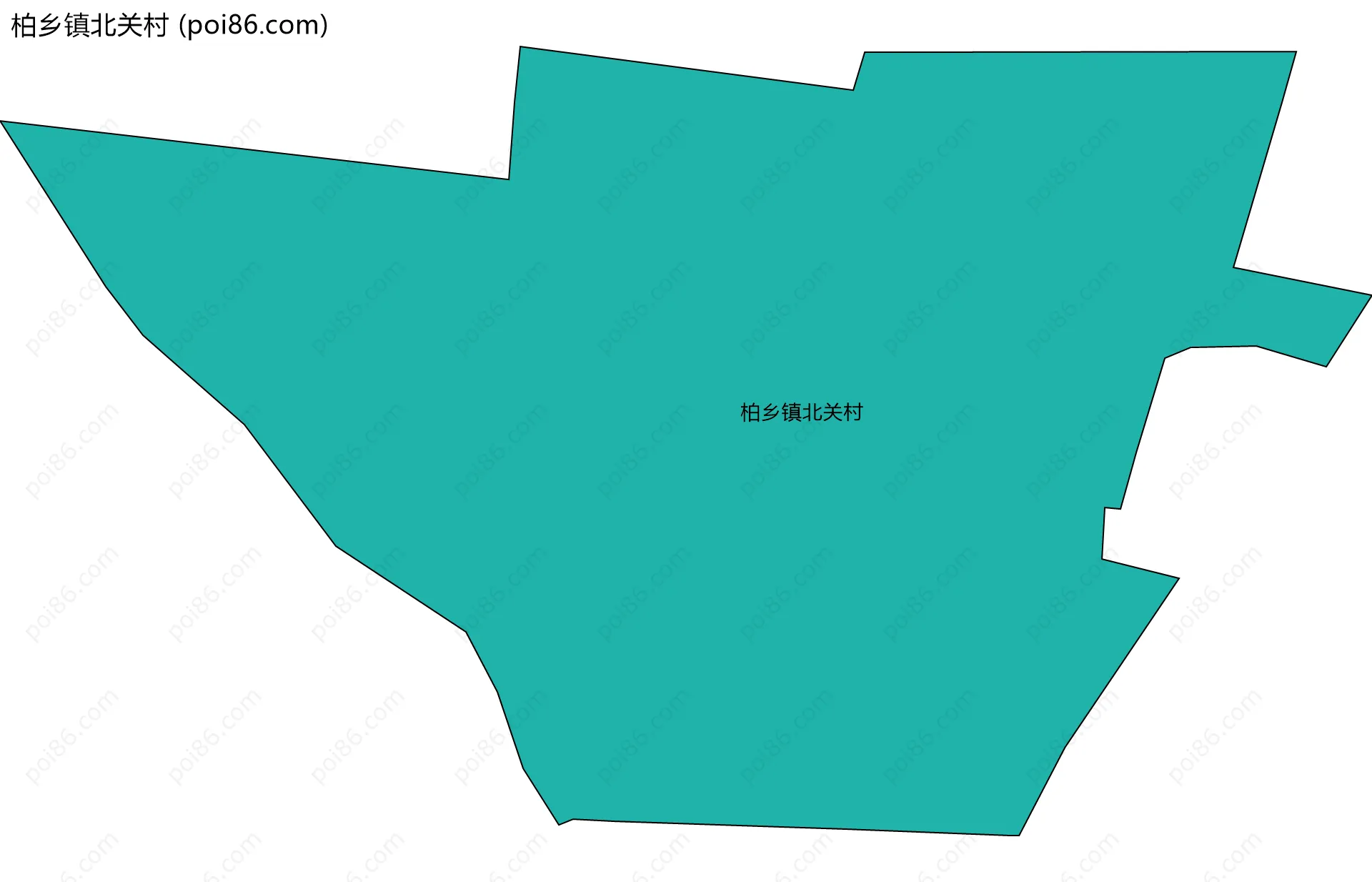 柏乡镇北关村边界地图