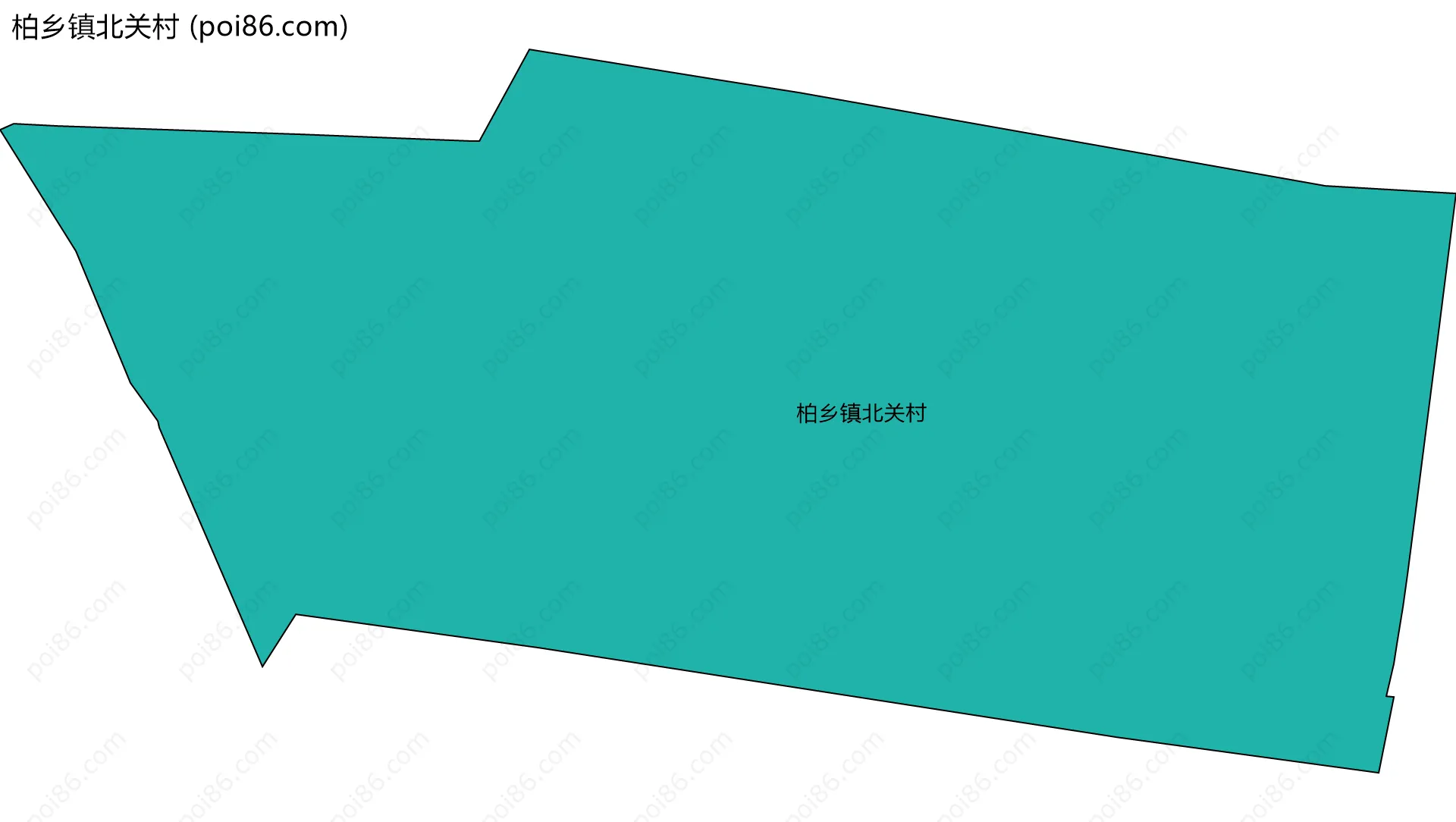柏乡镇北关村边界地图