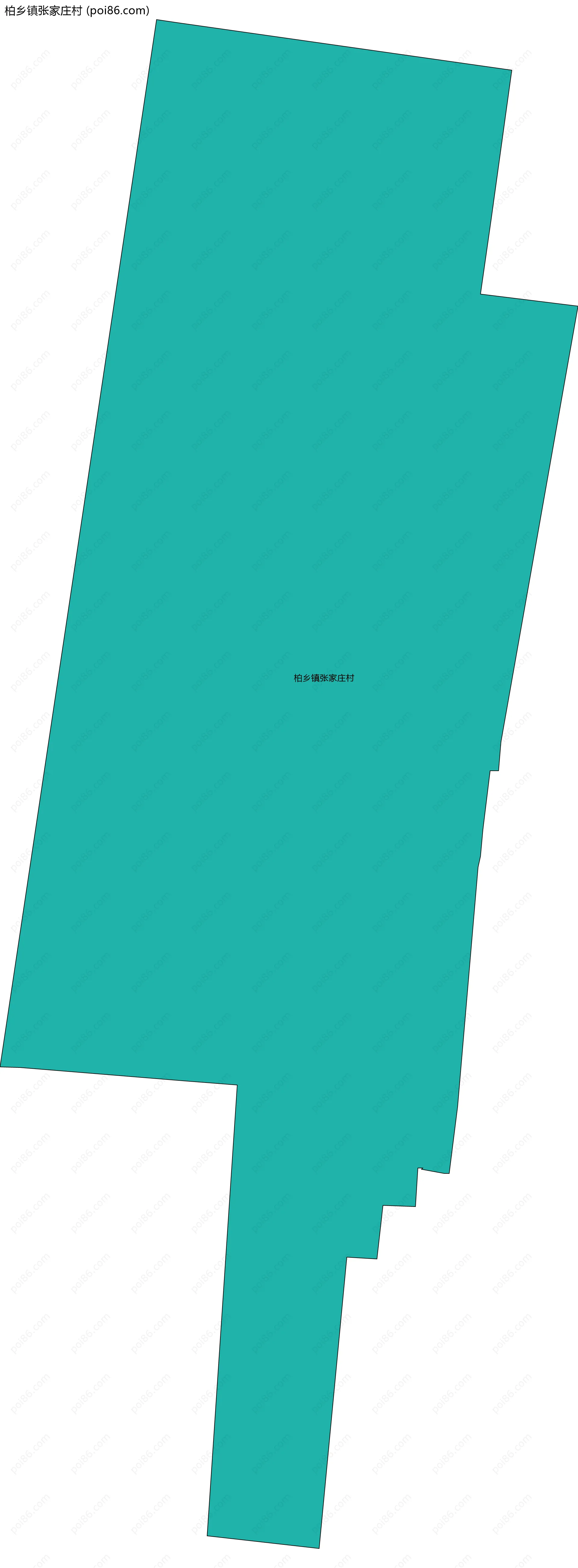 柏乡镇张家庄村边界地图