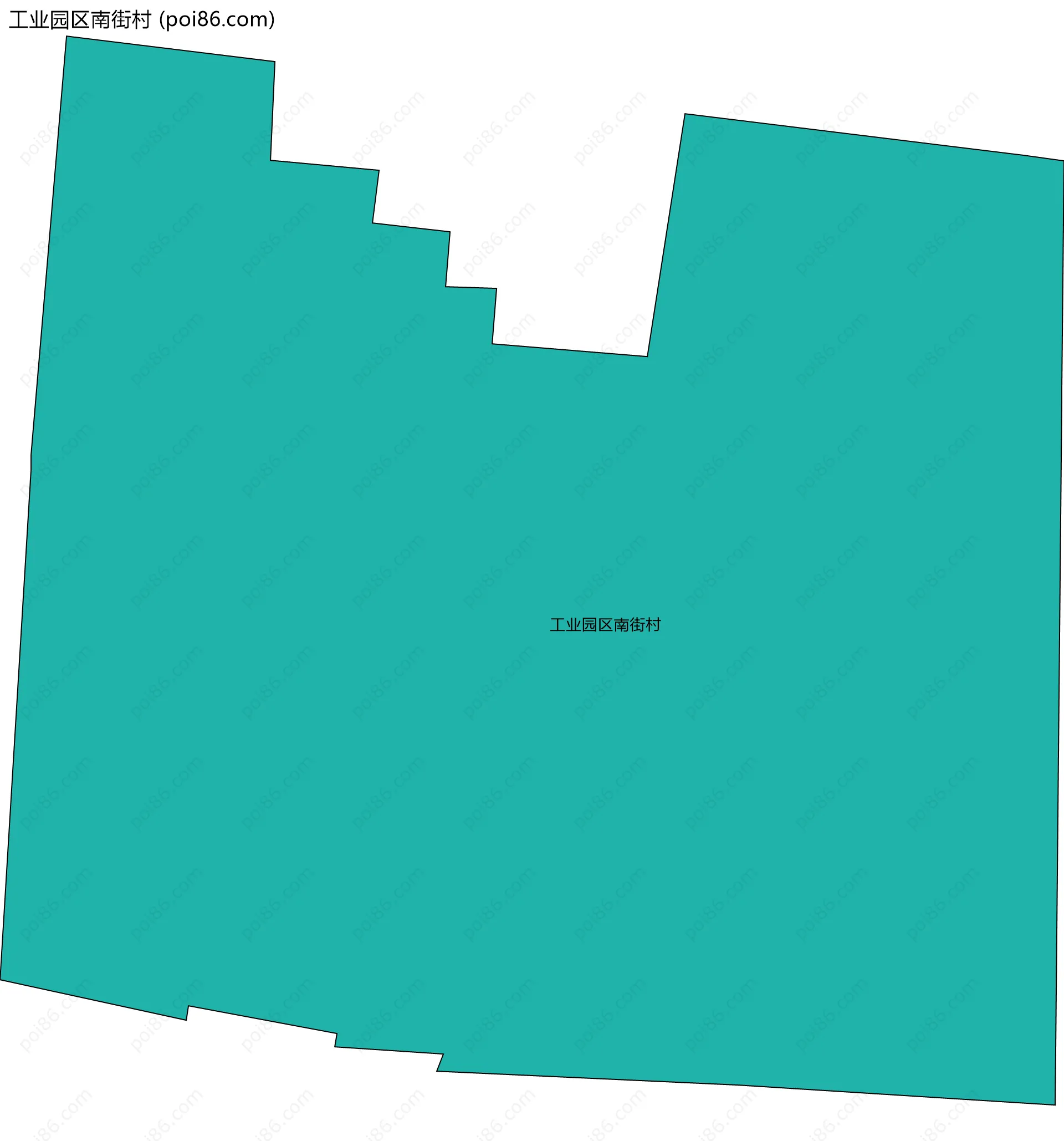 工业园区南街村边界地图