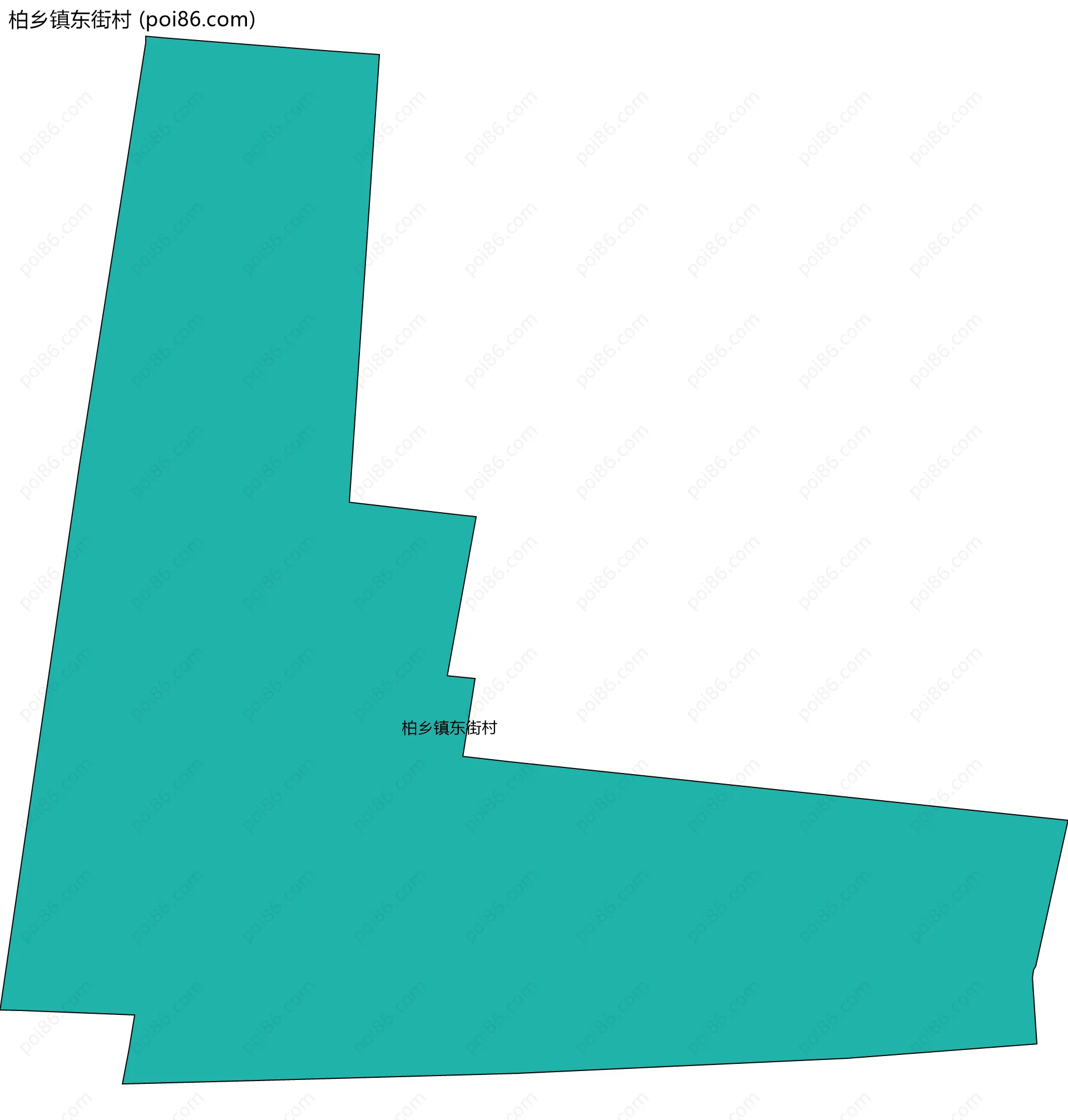 柏乡镇东街村边界地图