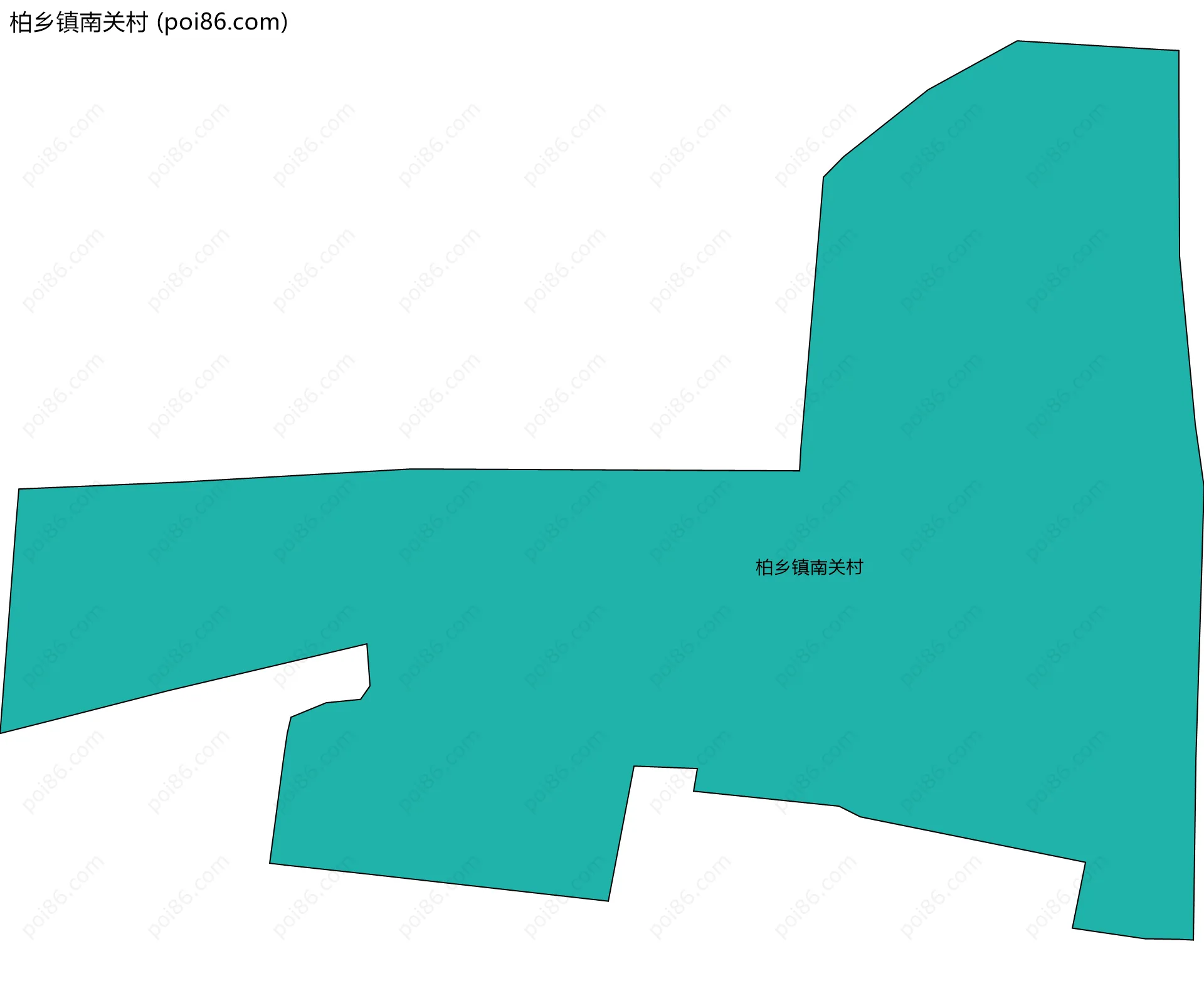 柏乡镇南关村边界地图