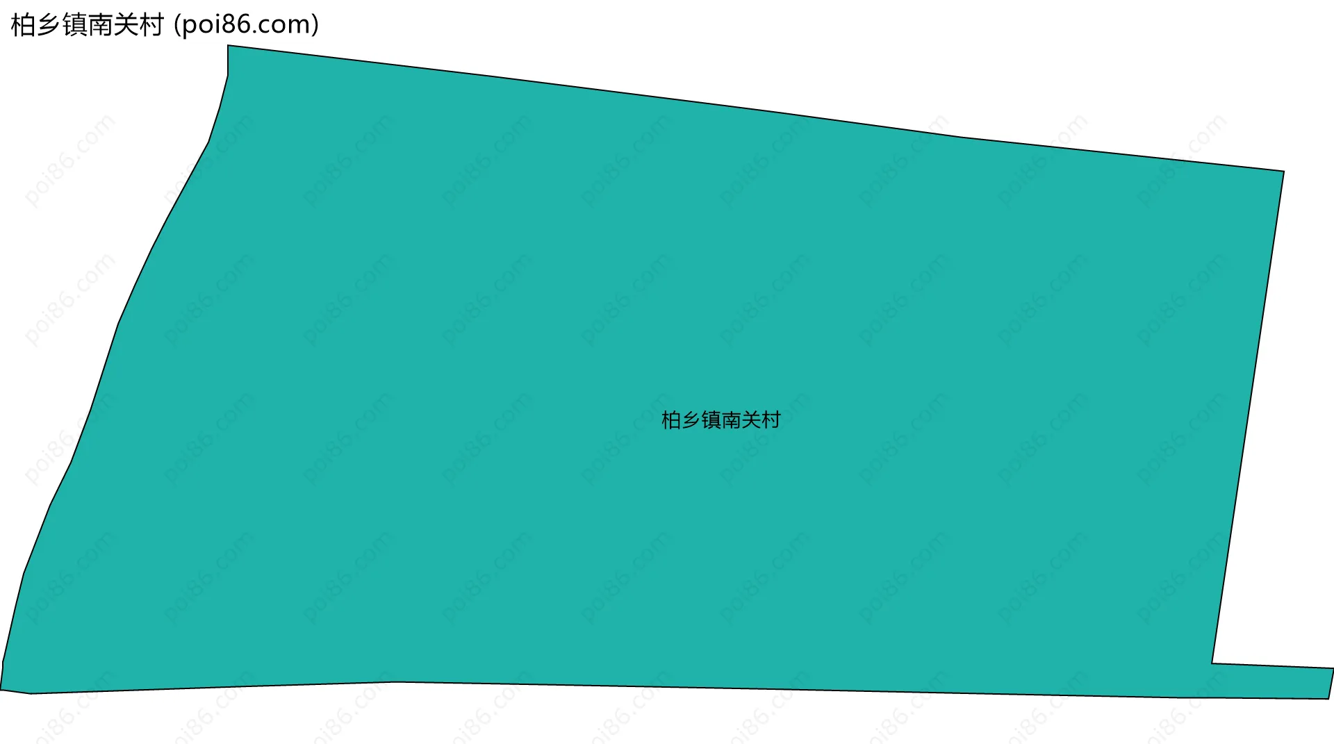 柏乡镇南关村边界地图