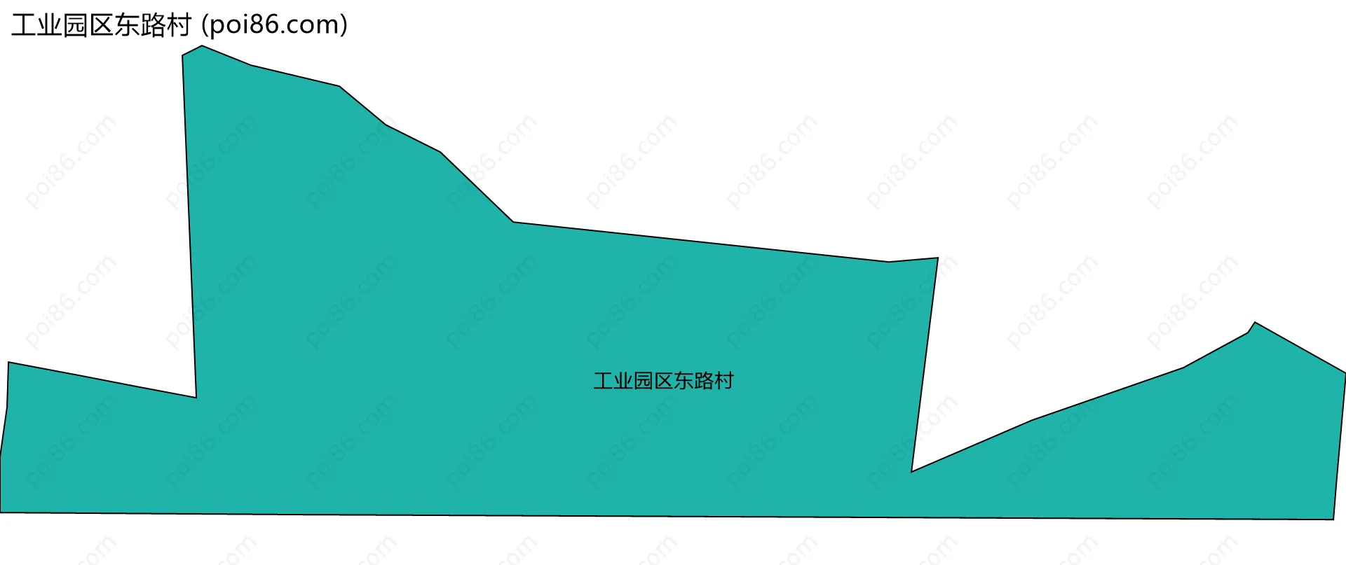 工业园区东路村边界地图