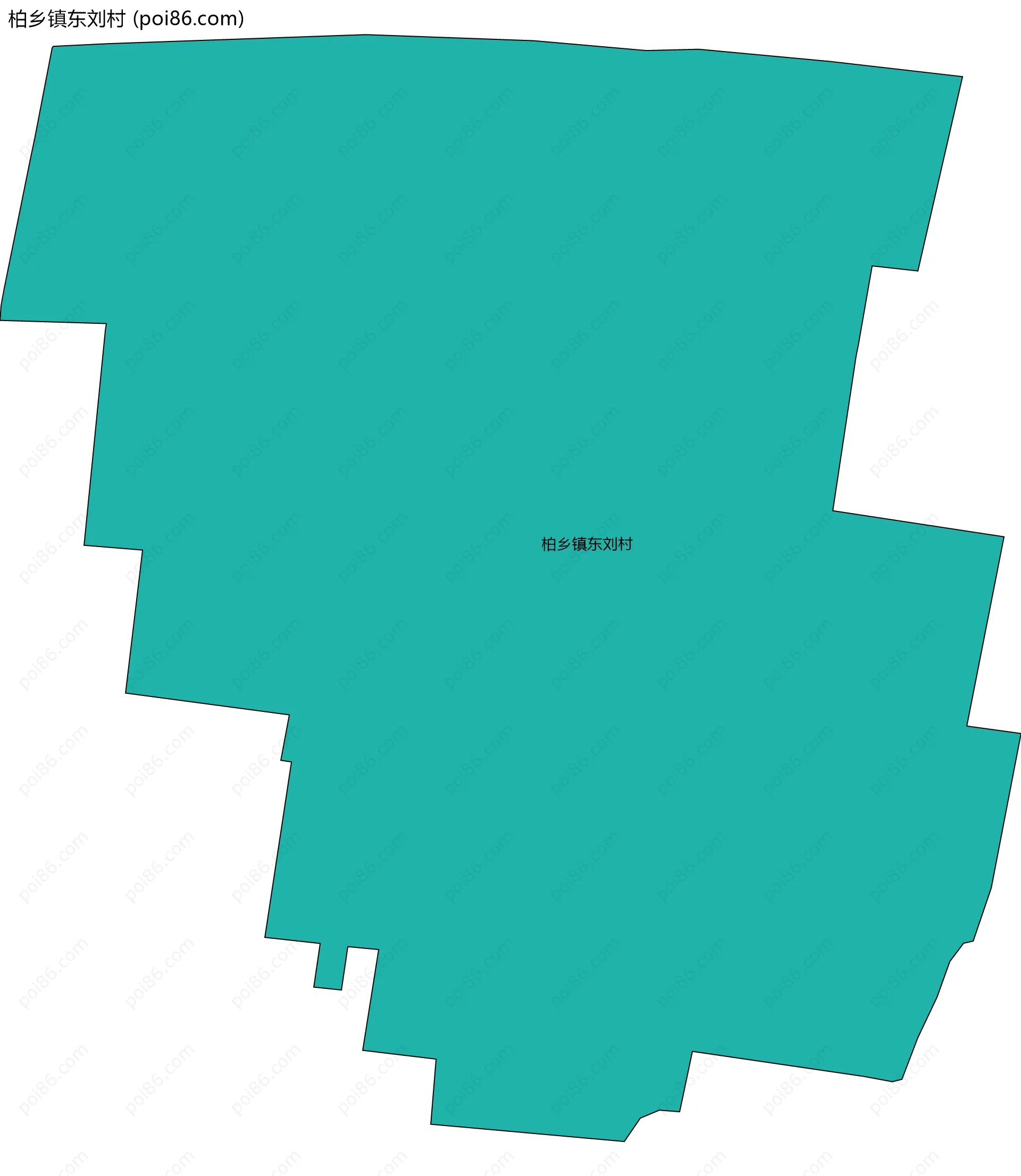 柏乡镇东刘村边界地图