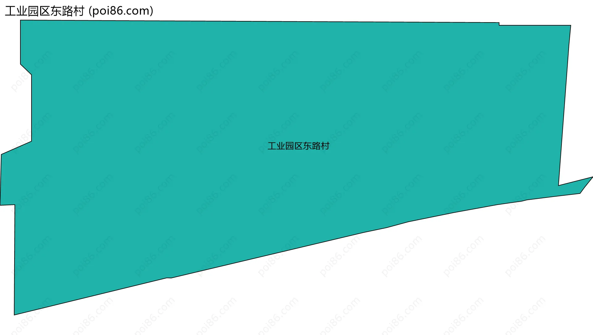 工业园区东路村边界地图