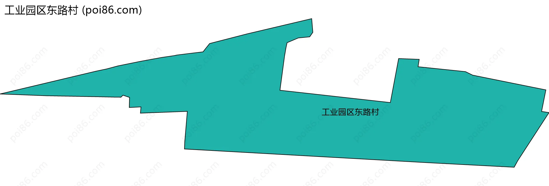 工业园区东路村边界地图