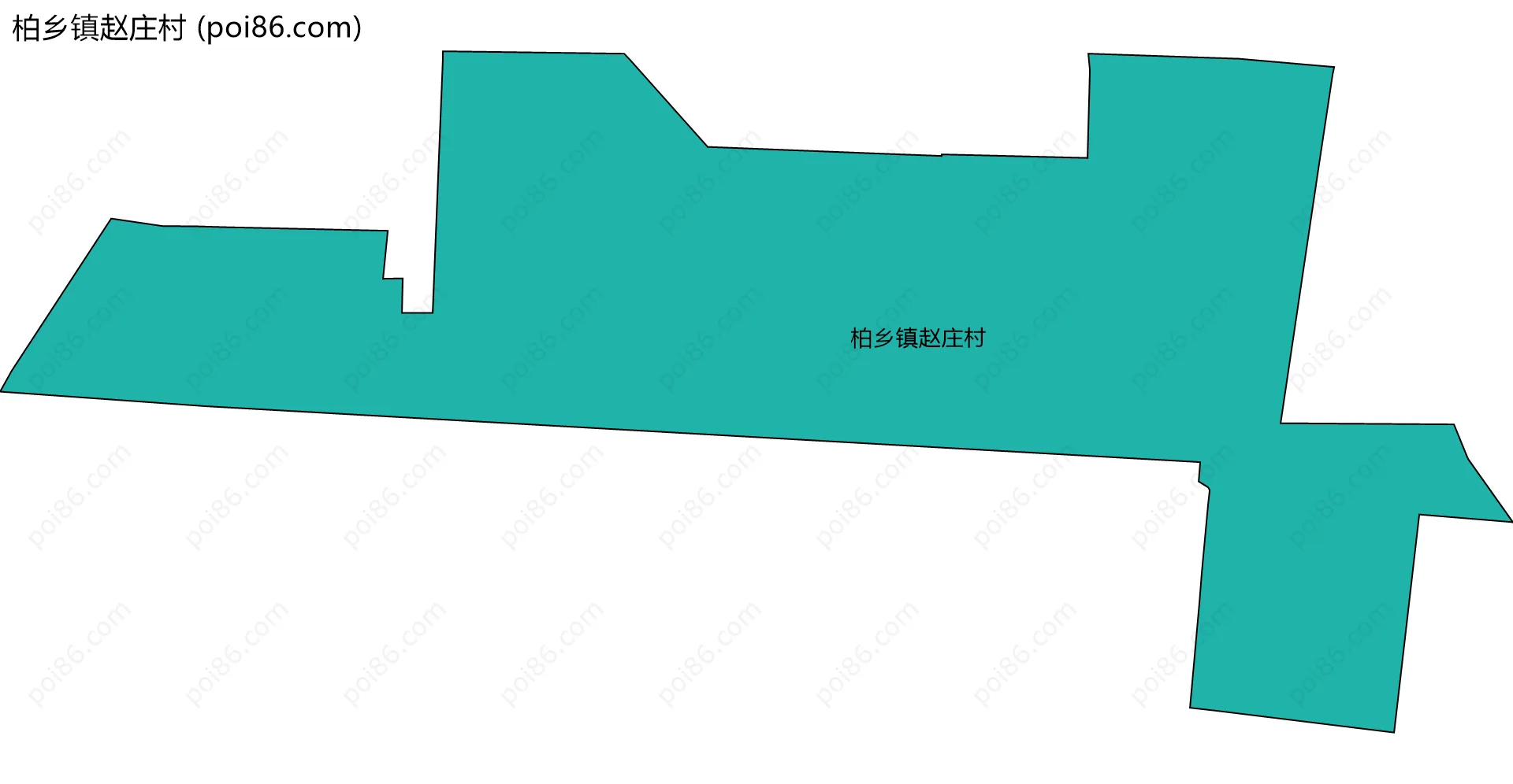 柏乡镇赵庄村边界地图